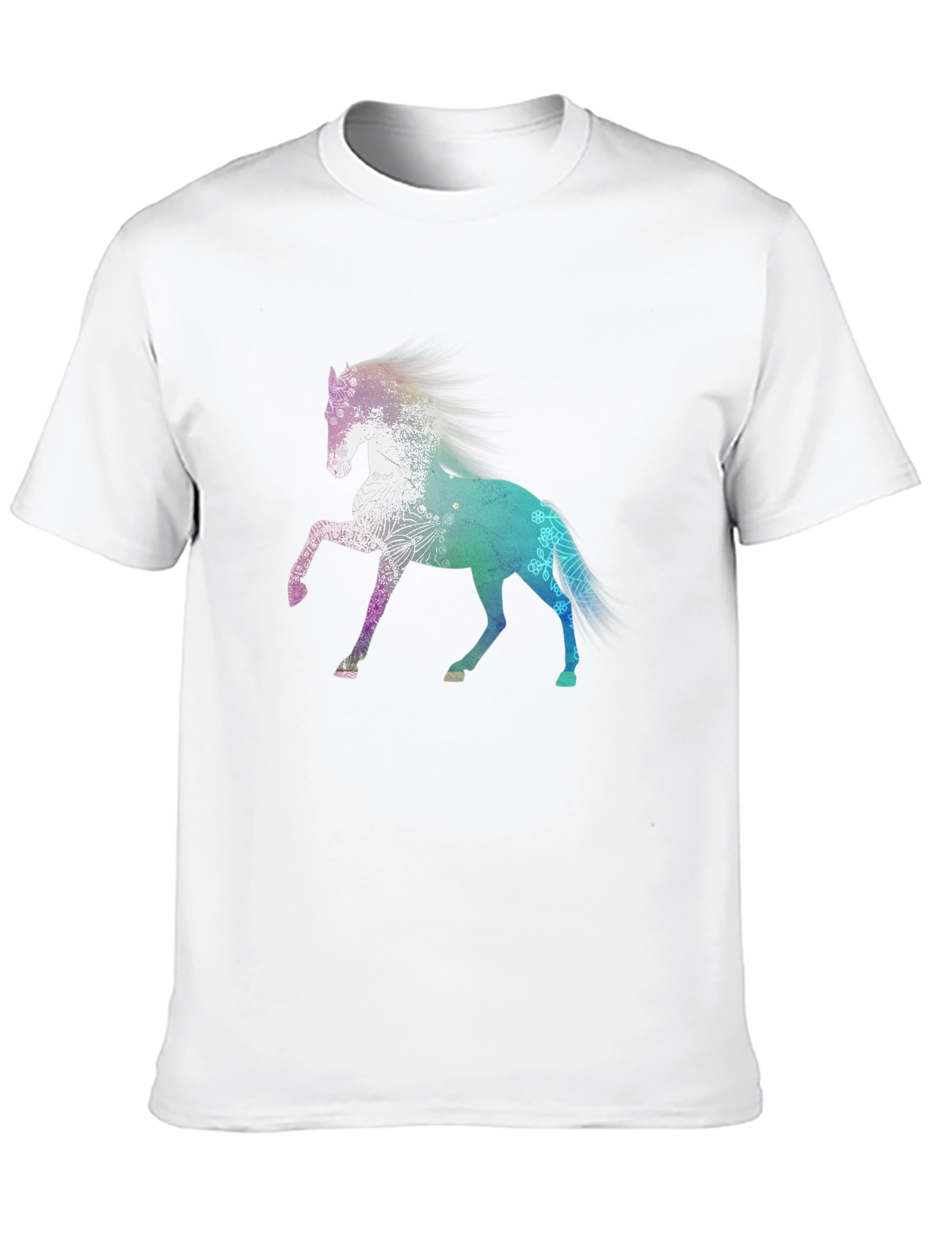 Black Horse Graphic Tee - Stylish Black Cotton Blend Shirt view 10