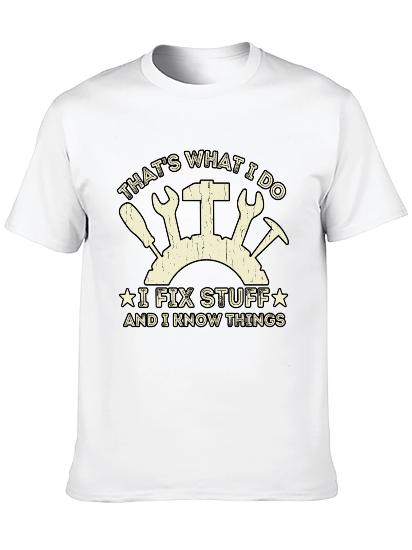 Black I Fix Stuff T-Shirt - Funny Gift for Handyman view 10