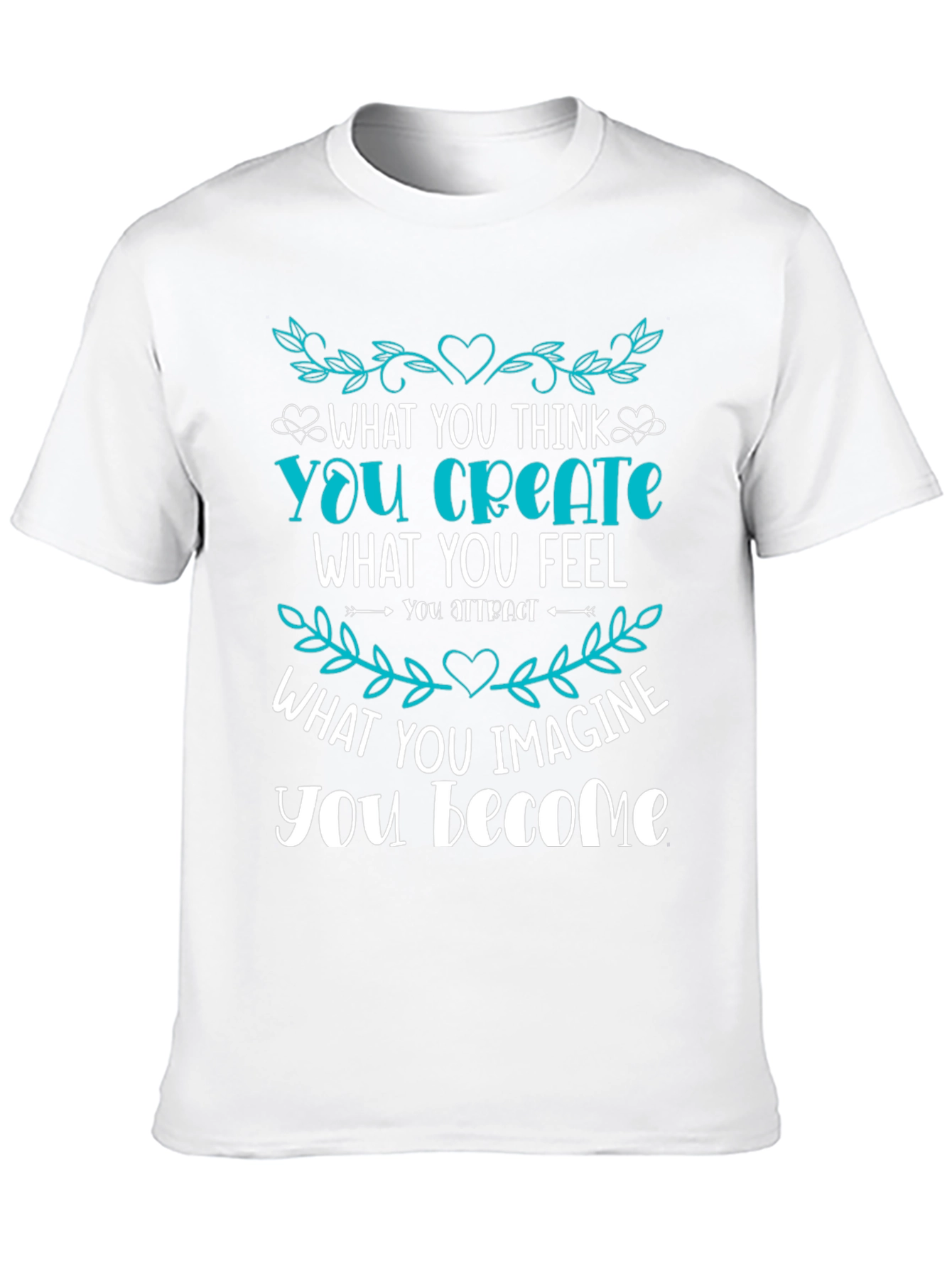 Black Inspirational Graphic T-Shirt - Create Your Reality view 10
