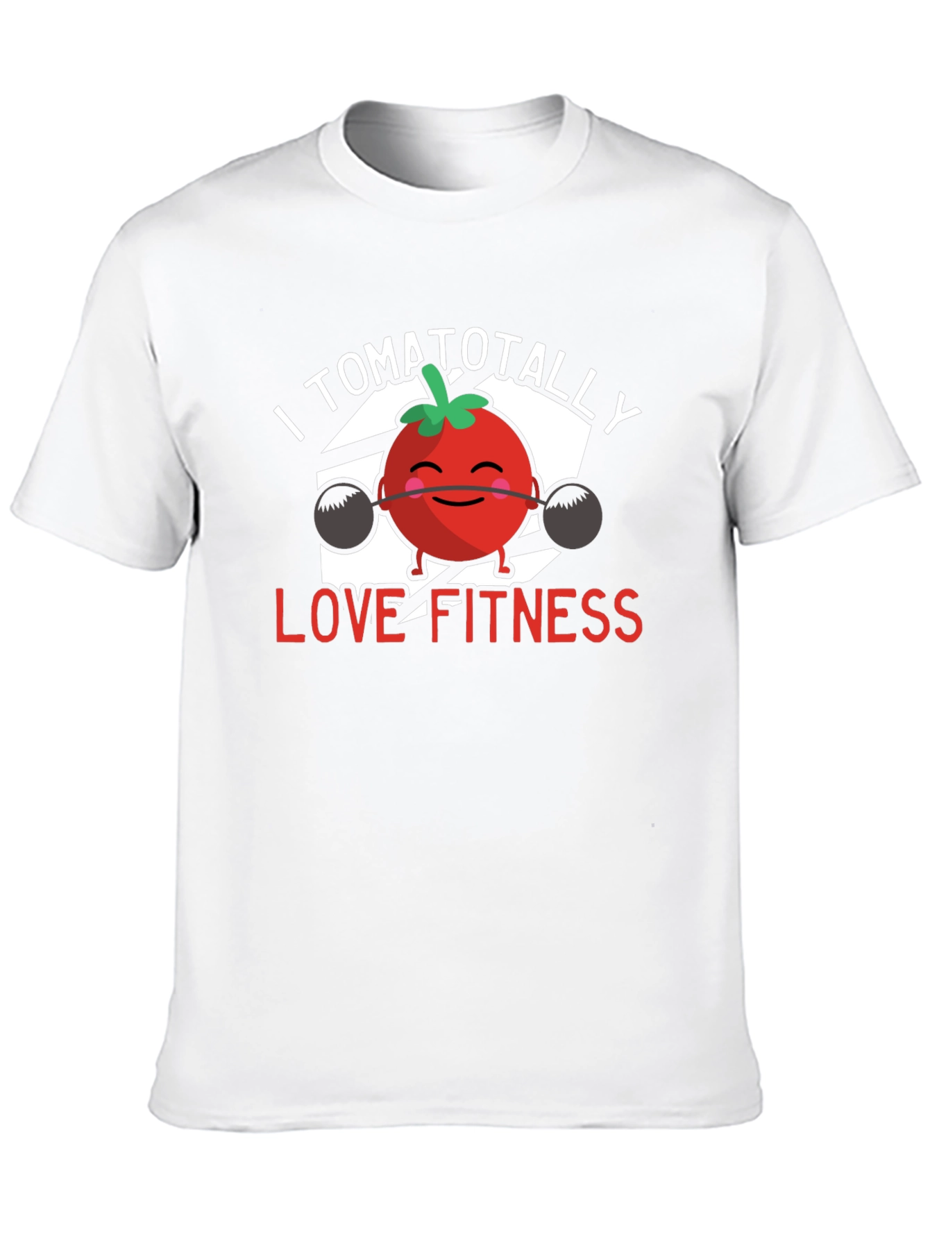 Black I Tomatotally Love Fitness T-Shirt - Black view 10