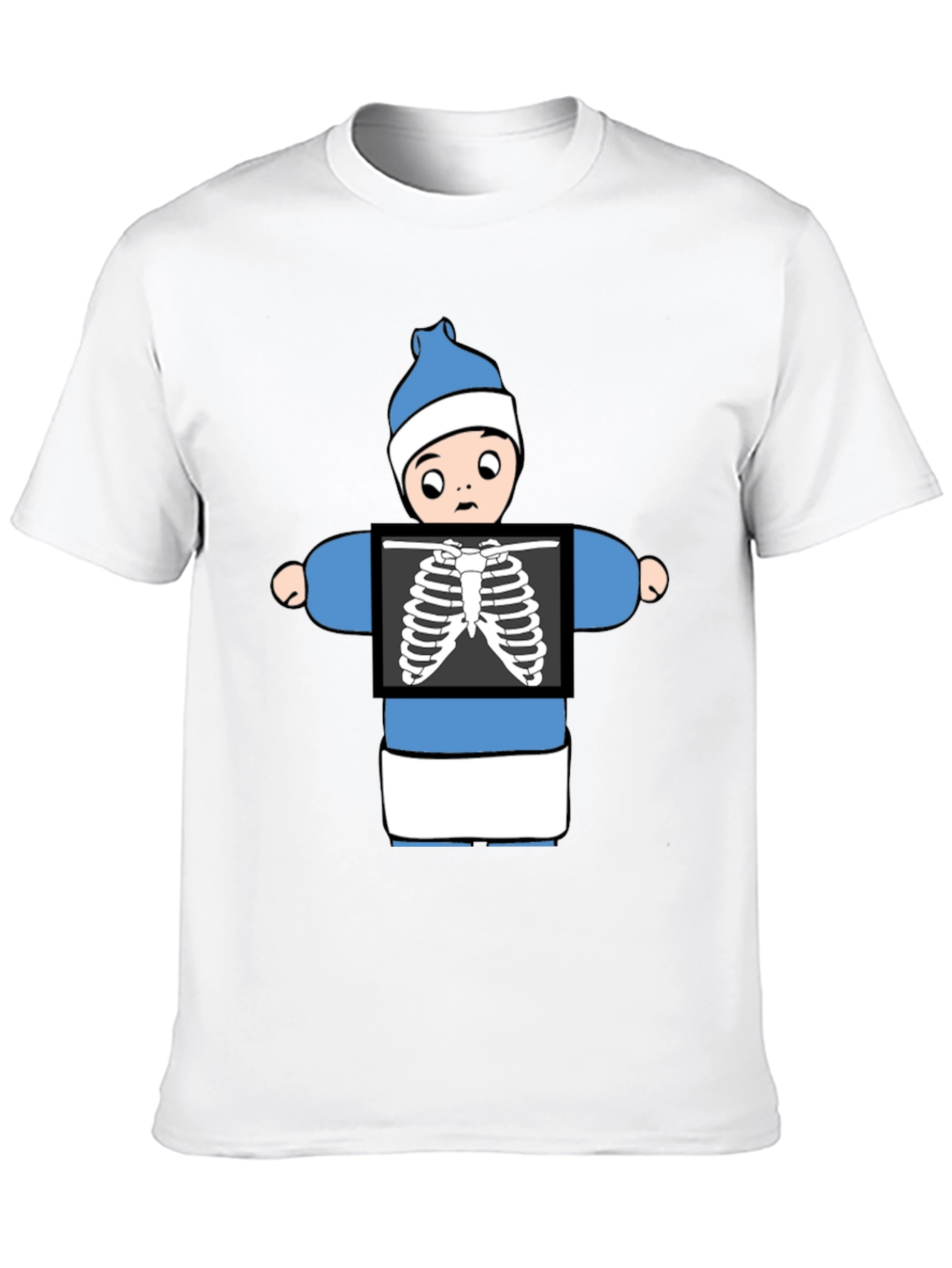 Black Funny X-Ray Baby T-Shirt view 10