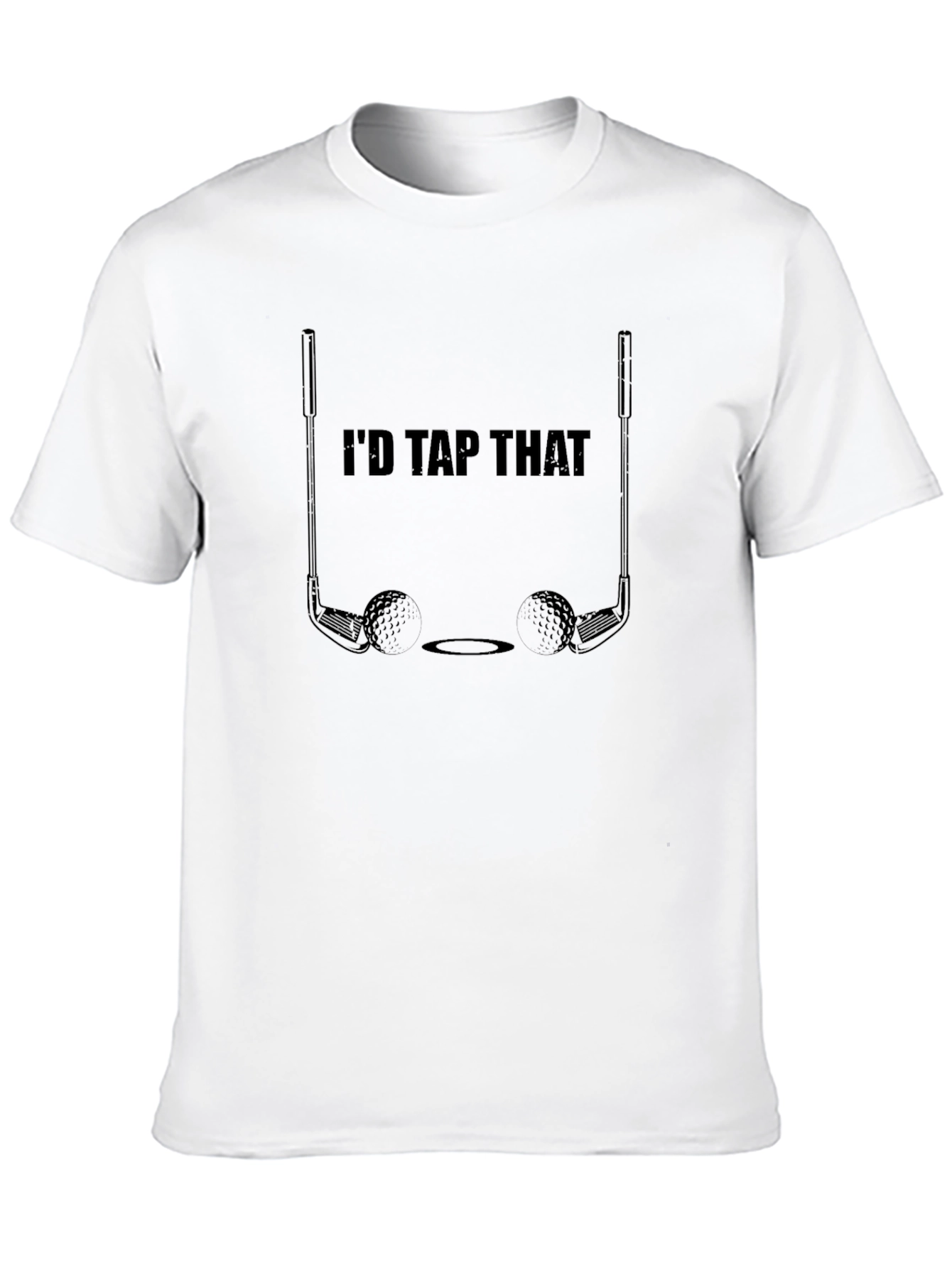 Black I'd Tap That Golf T-Shirt - Funny Golfer Tee view 10