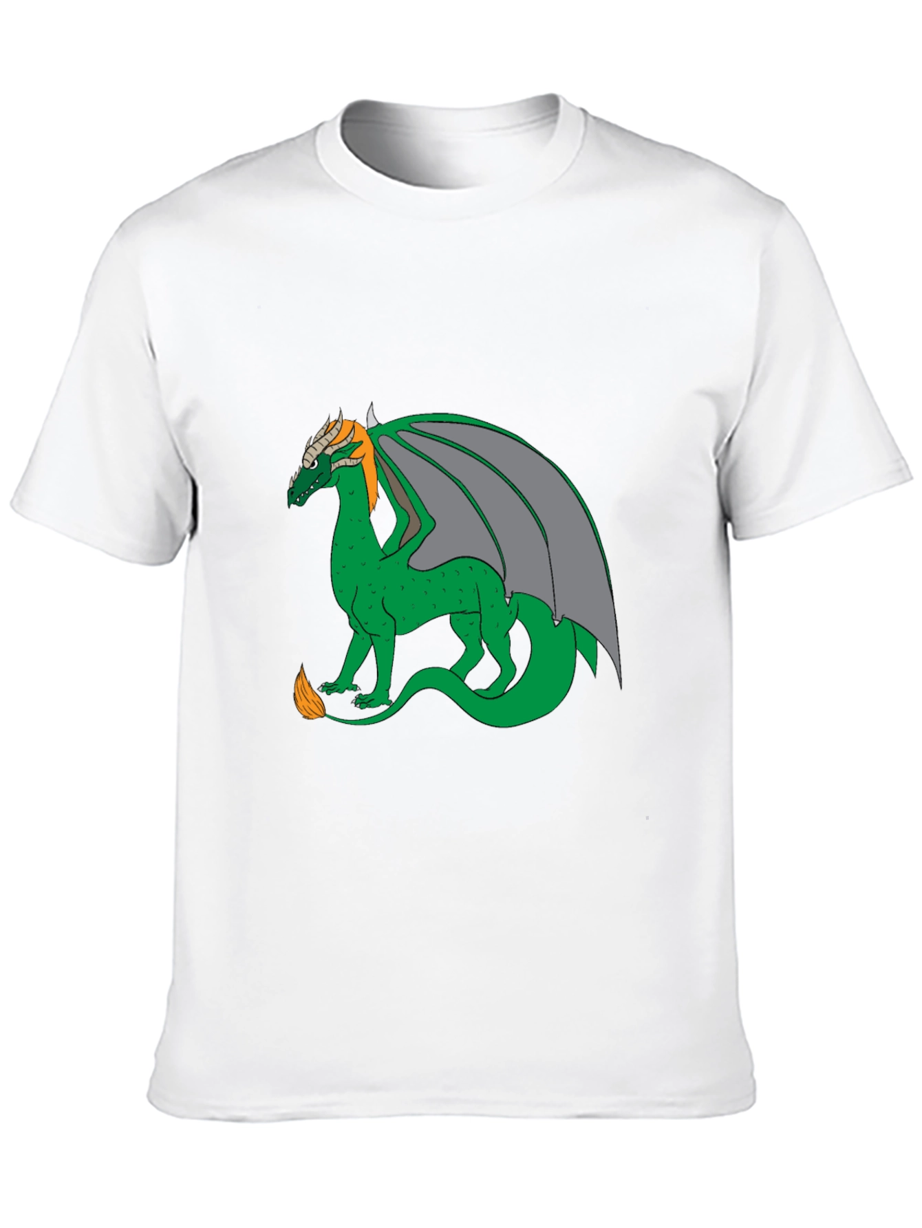 Black Dragon Graphic Tee - Black Cotton Blend Casual Wear view 10