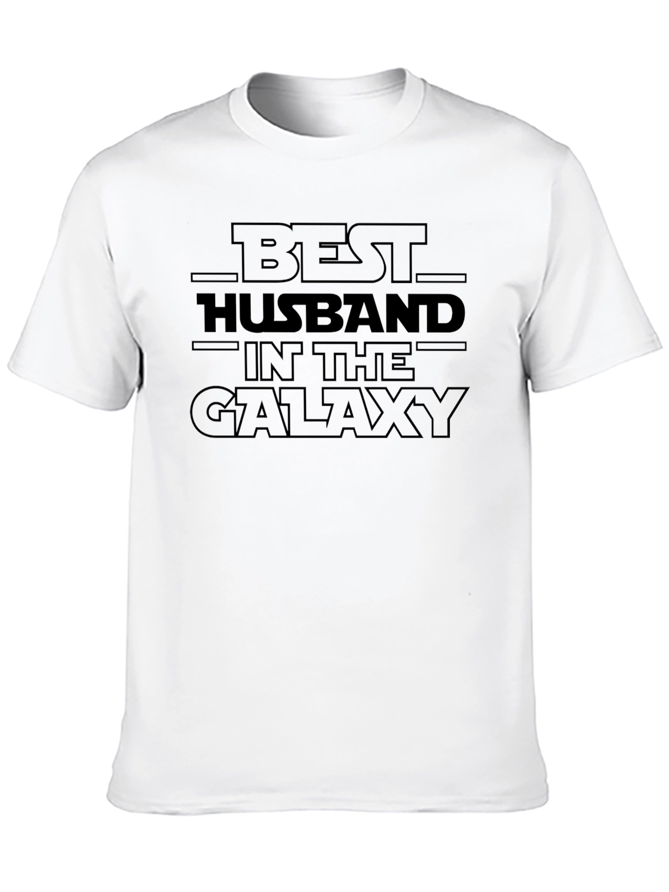 Black Best Husband in the Galaxy Black Graphic T-Shirt view 10