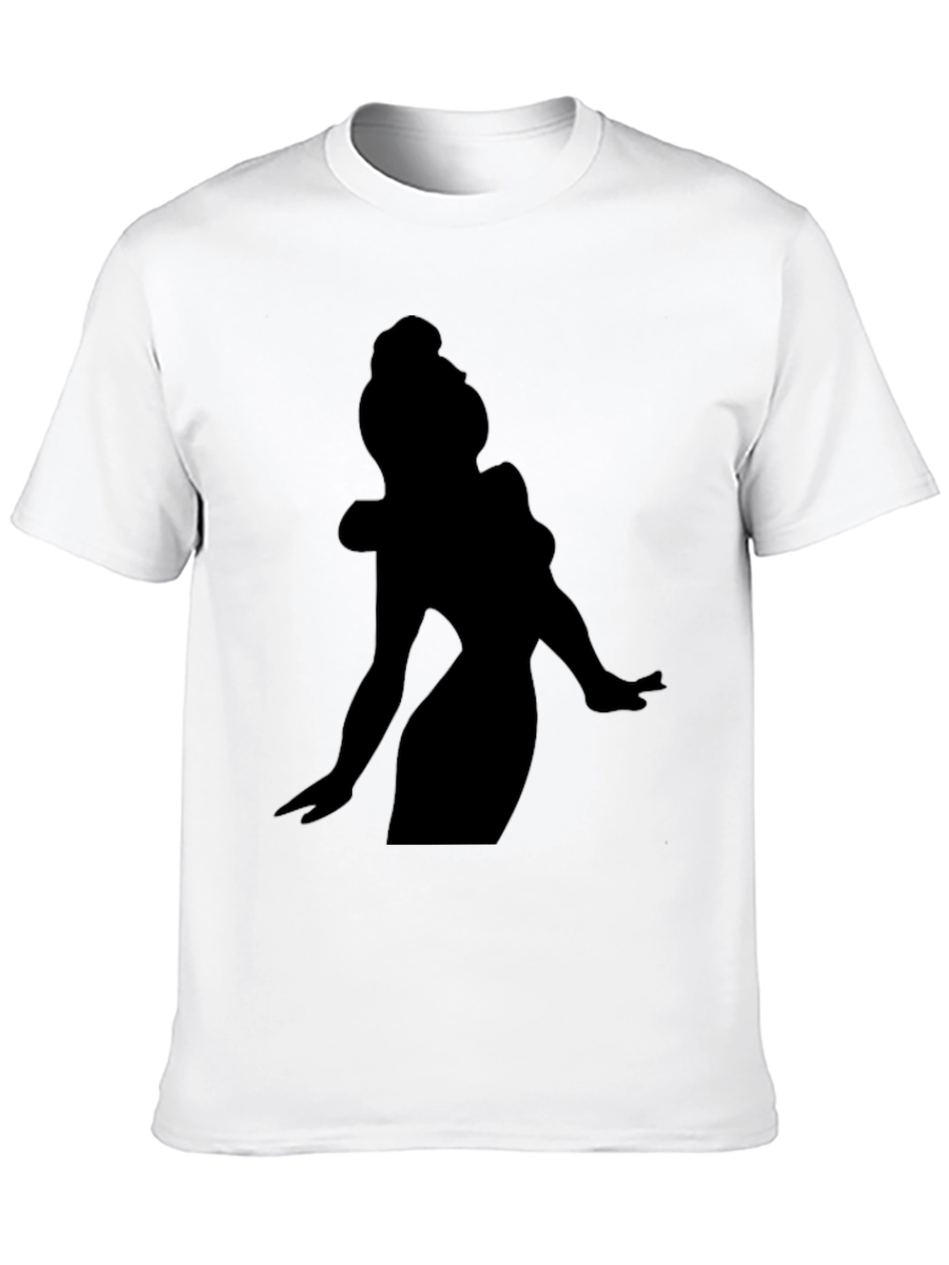 Silhouette Woman Graphic Tee - Black - 10