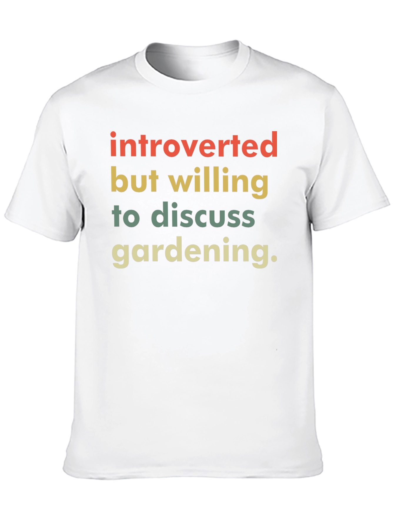 Black Introverted Gardener T-Shirt - Funny Gardening Tee view 10