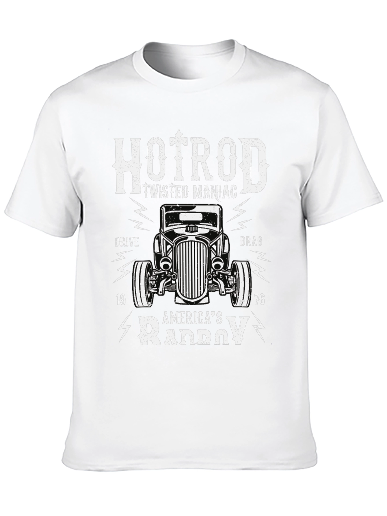 Black Hotrod Twisted Maniac Graphic T-Shirt view 10