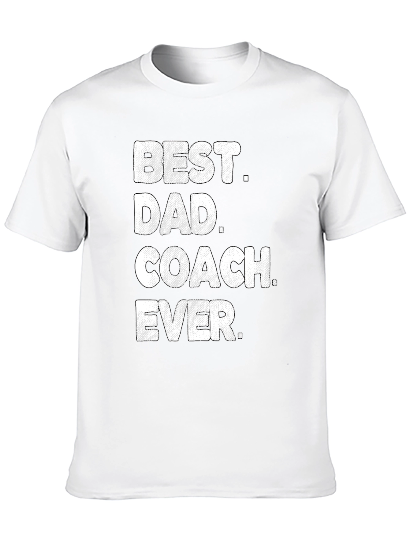 Black Best Dad Coach Ever T-Shirt - Men's Graphic Tee view 10