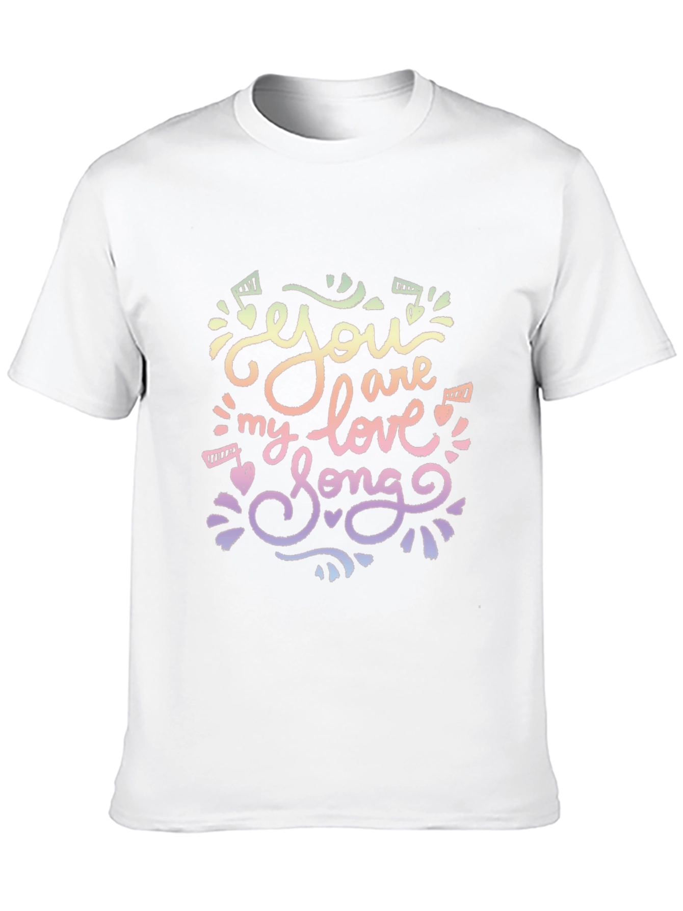 Black You Are My Love Song T-Shirt view 10