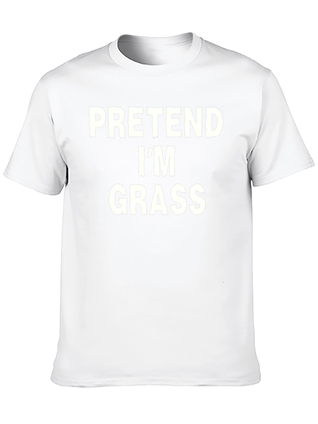 Black Pretend I'm Grass T-Shirt - Funny Costume Tee view 10
