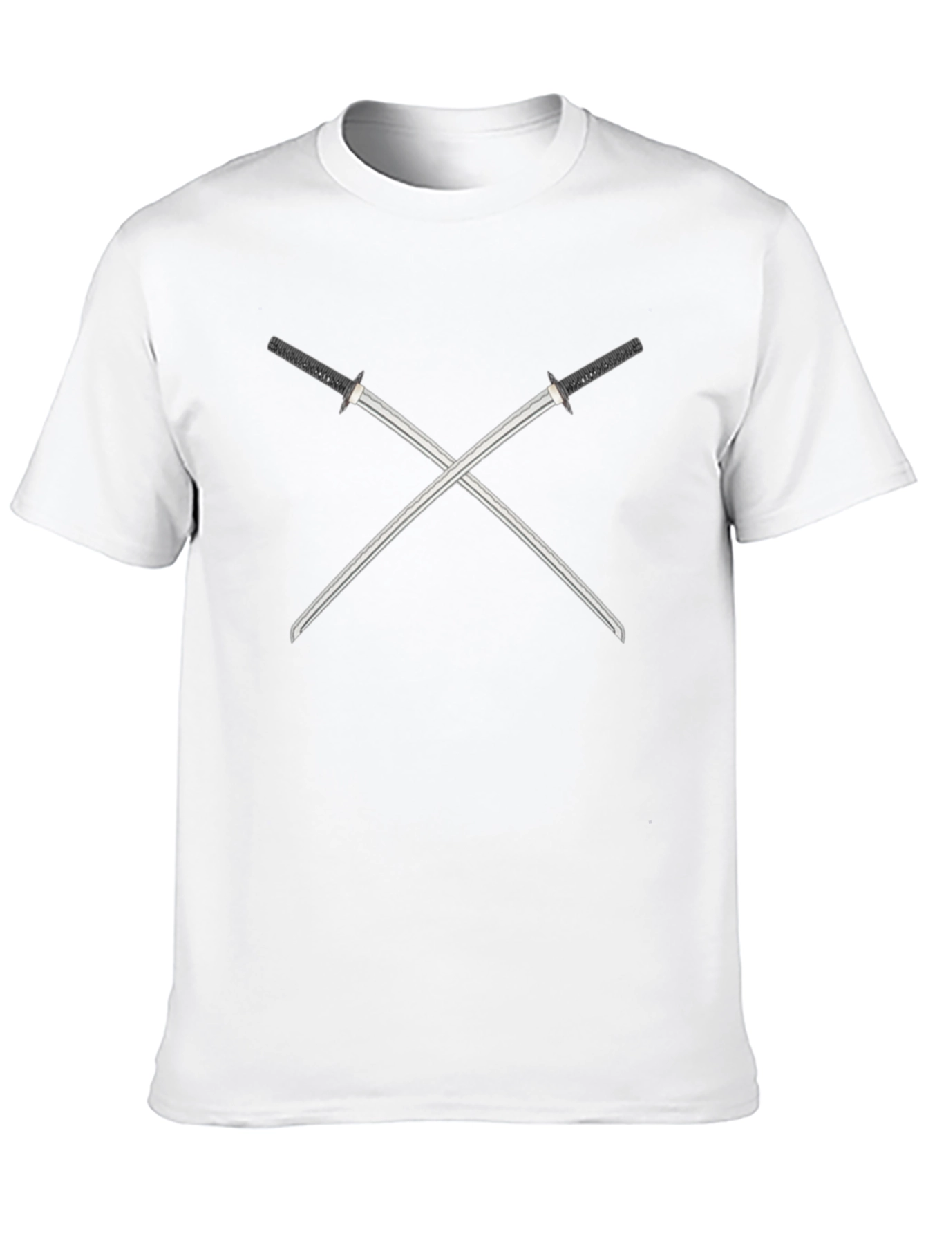 Black Crossed Swords Graphic Tee - Black view 10