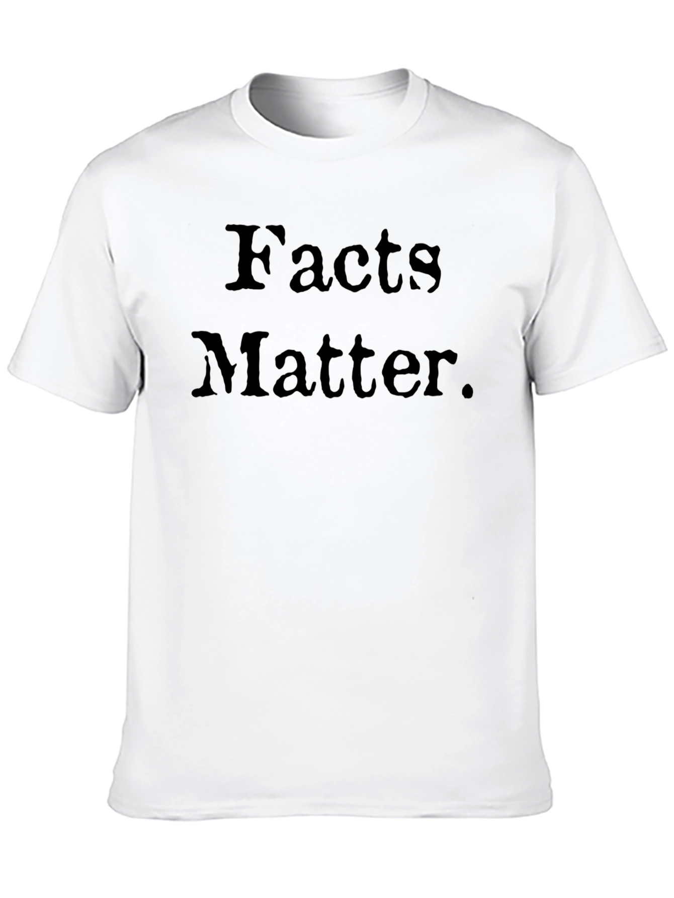 Black Facts Matter Black Crew Neck T-Shirt view 10