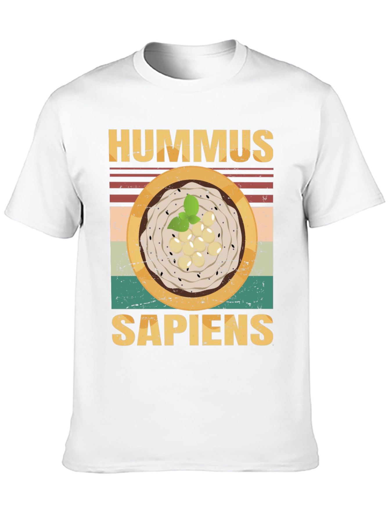 Black Hummus Sapiens Graphic Tee - Funny Food Lover's T-Shirt view 10