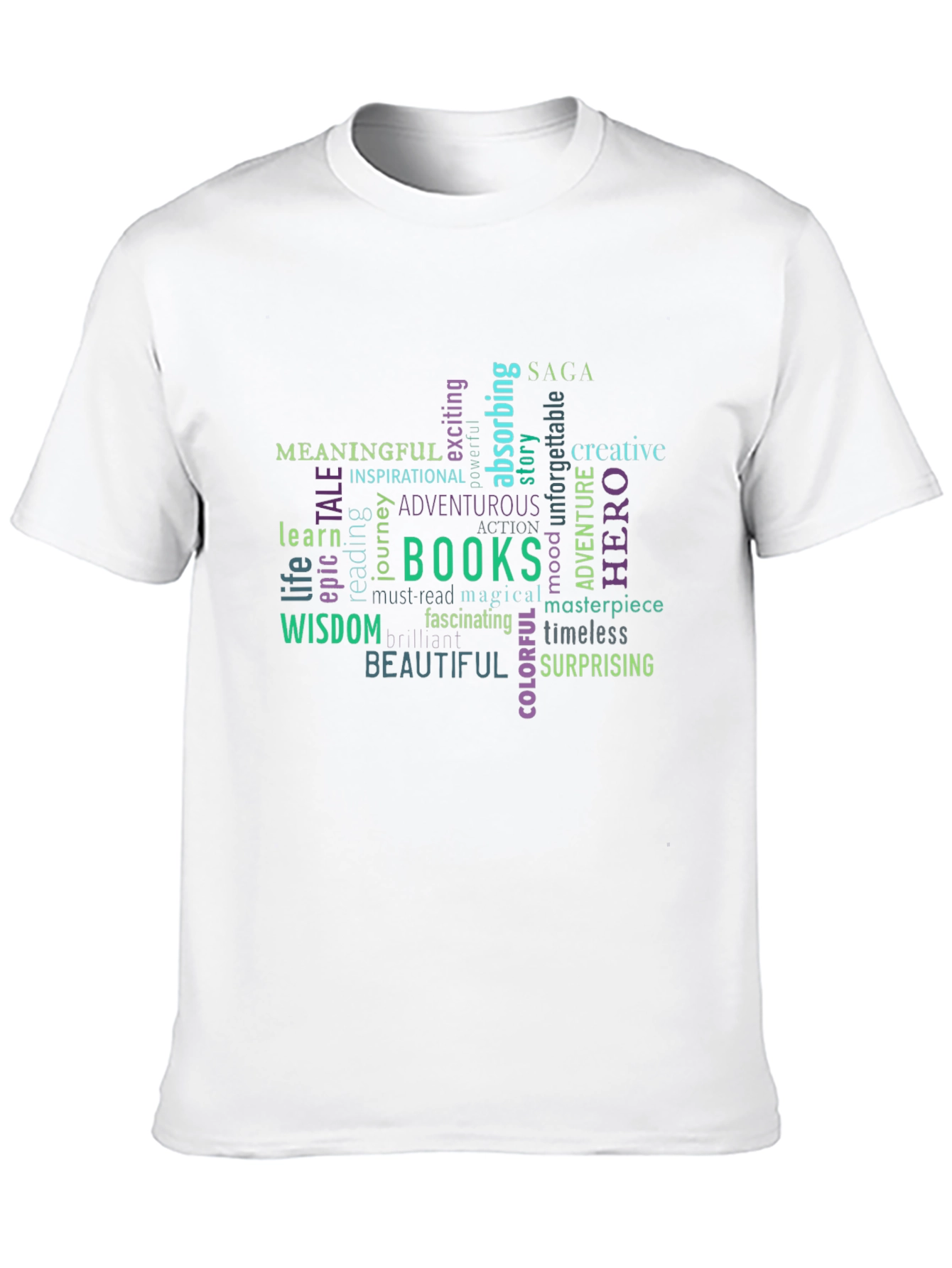 Meaningful Books Word Art T-Shirt - 10
