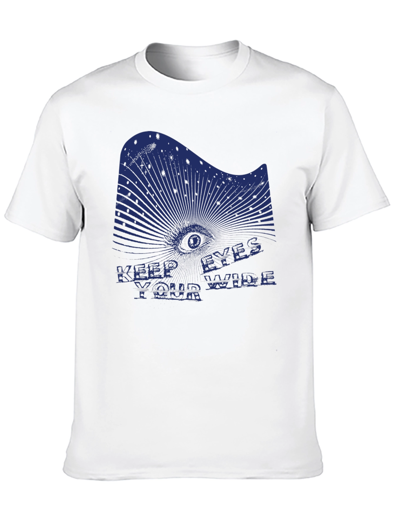 Black Keep Your Eyes Wide T-Shirt - Edgy Graphic Tee view 10