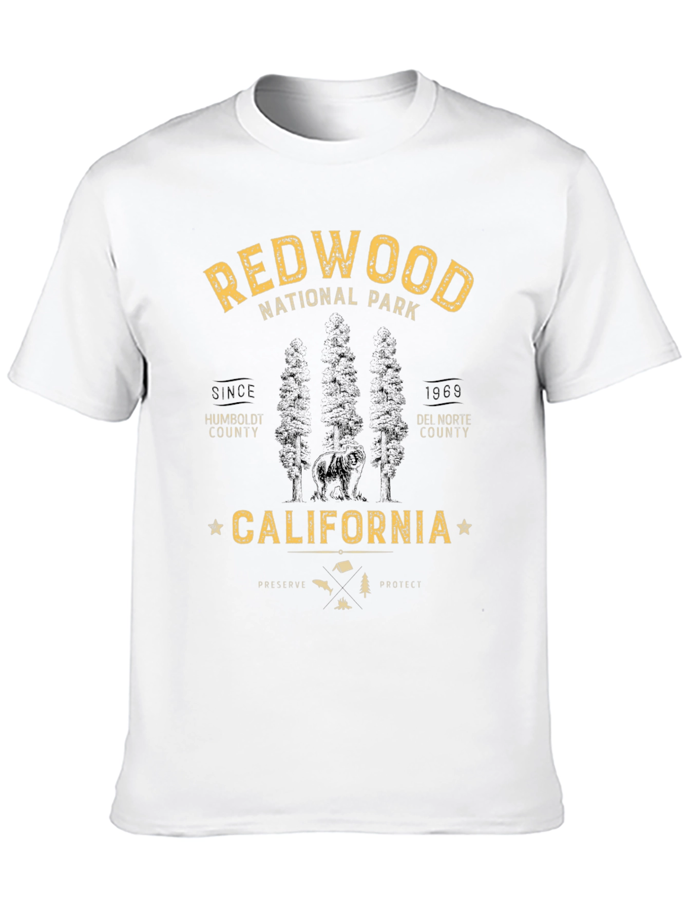Black Redwood National Park Black T-Shirt view 10