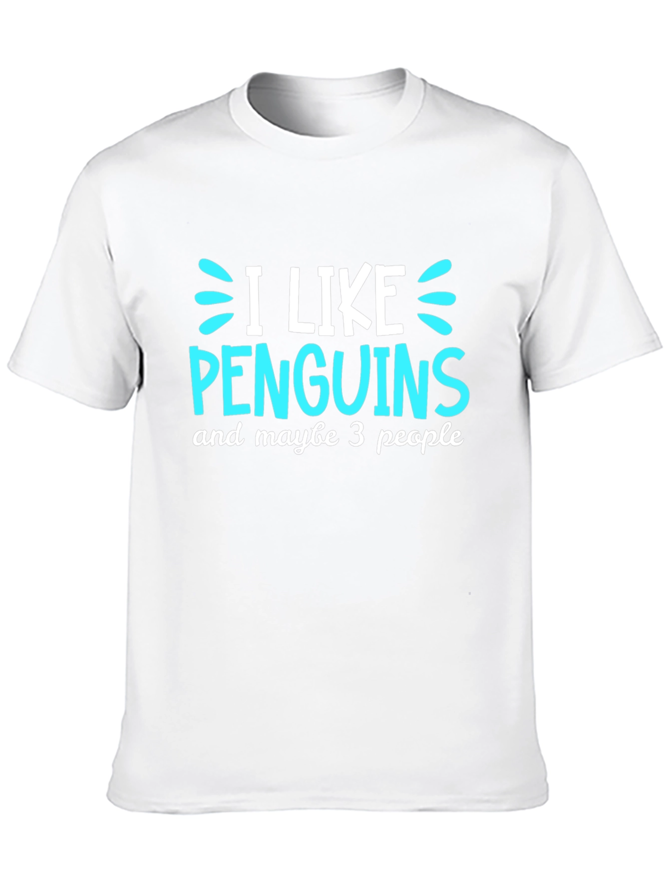 Black Penguin Lover's Tee: I Like Penguins, Maybe 3 People view 10
