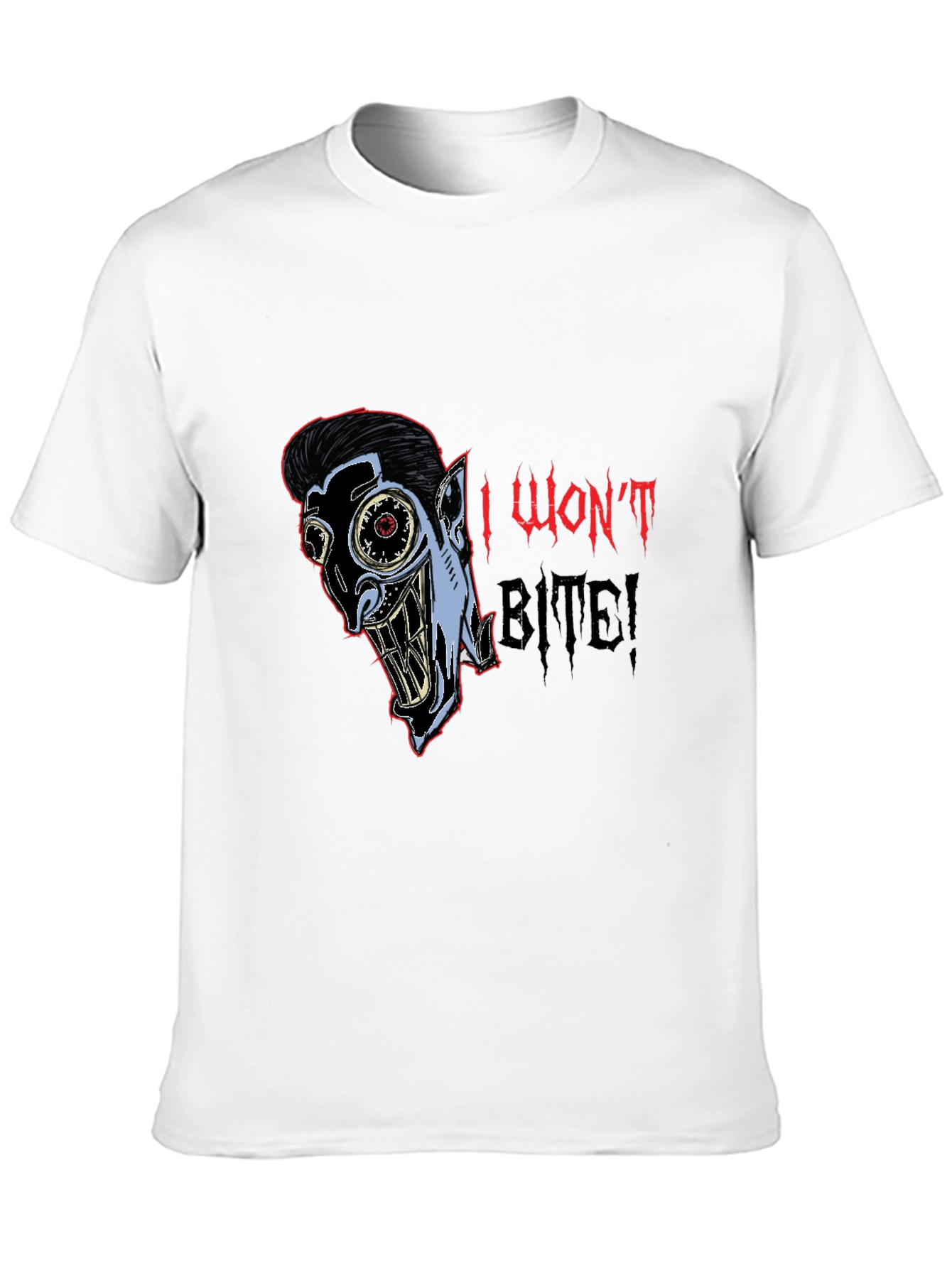Black I Won't Bite Graphic Tee view 10