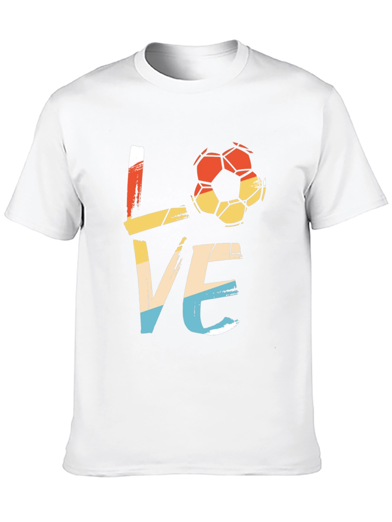 Black Retro Soccer LOVE Graphic Tee view 10