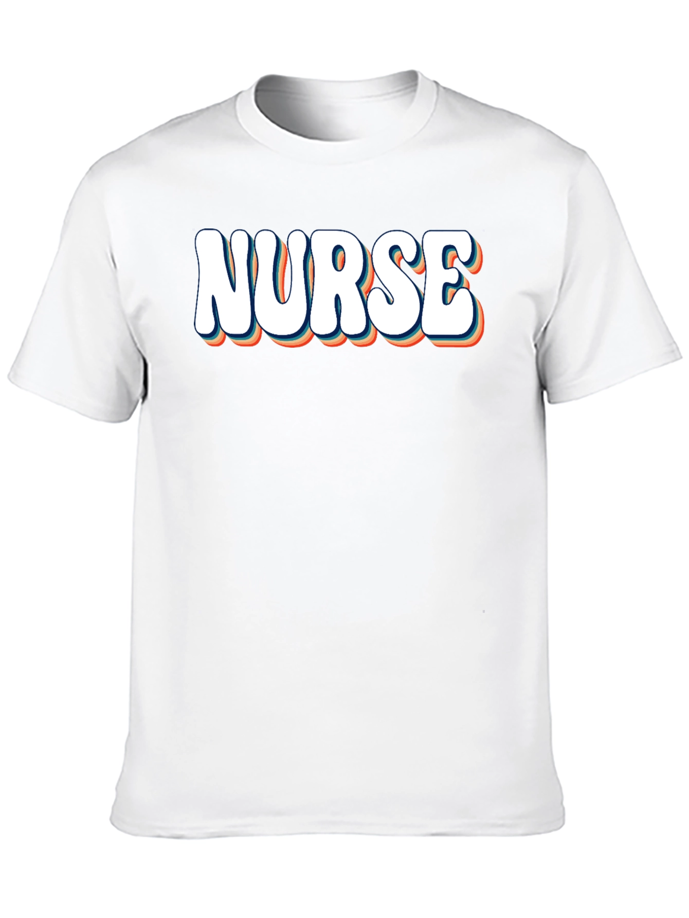 Black Retro Nurse T-Shirt - Comfortable Tee view 10
