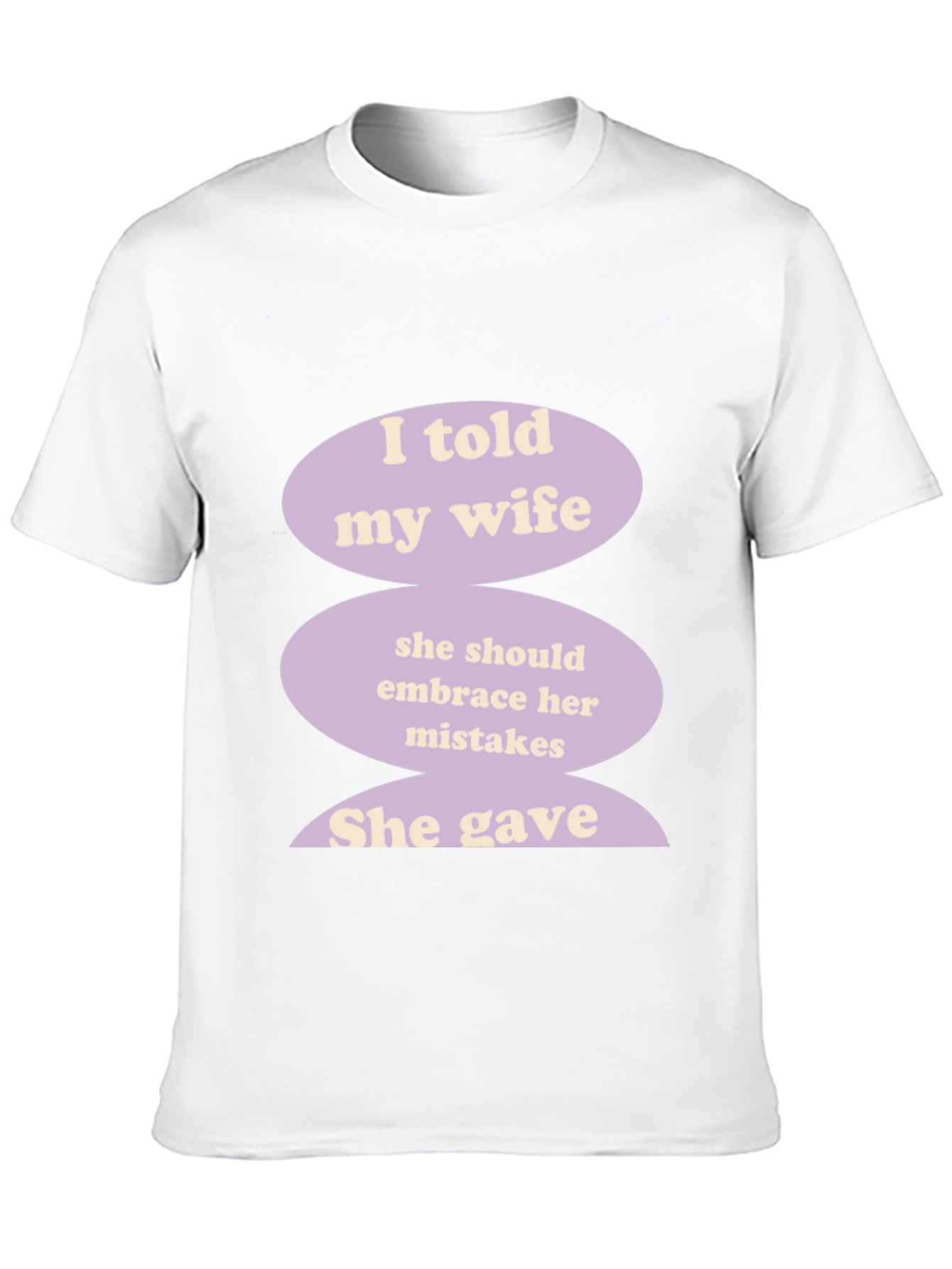 Black Humorous "I Told My Wife" Graphic T-Shirt view 10