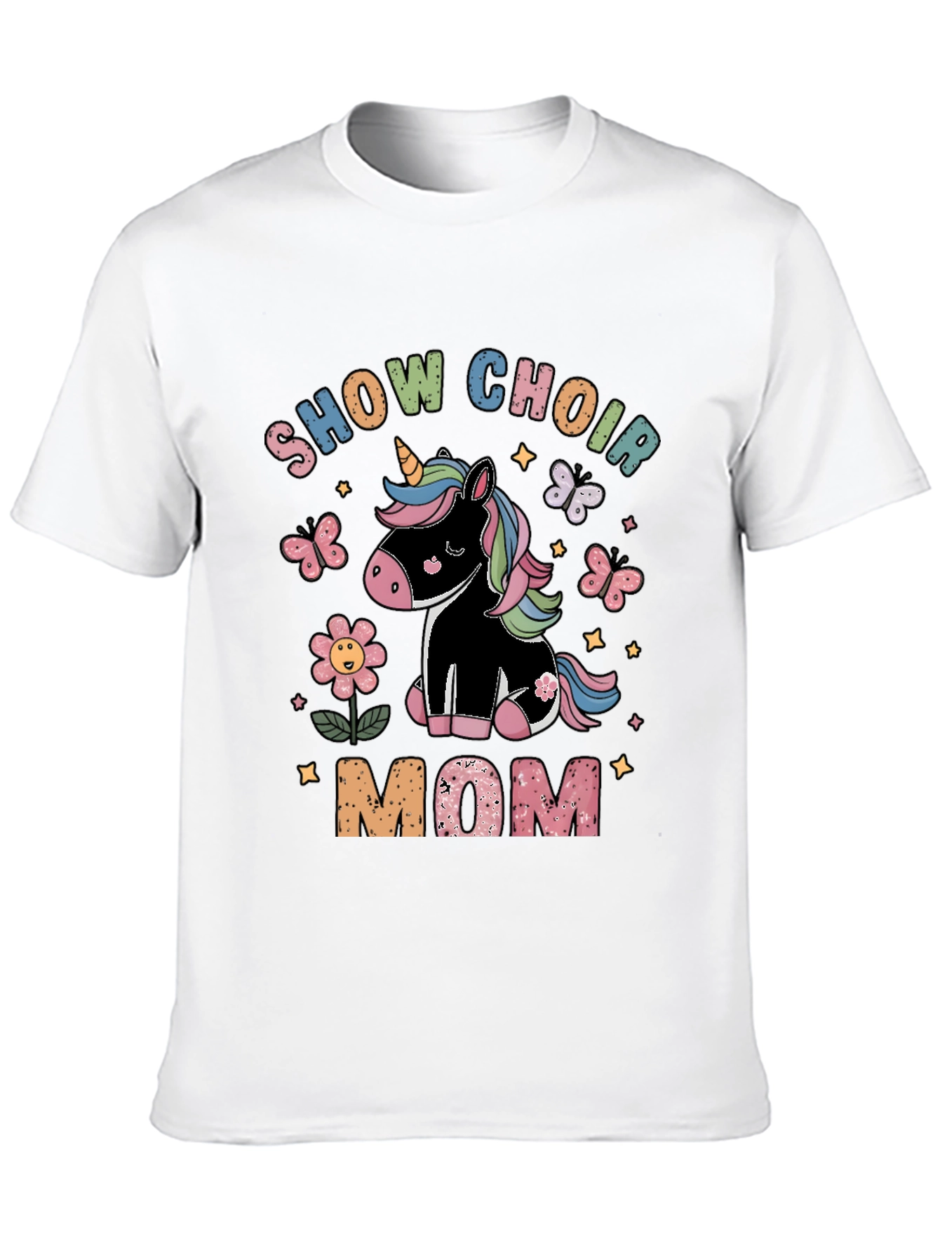 Black Show Choir Mom Unicorn T-Shirt view 10