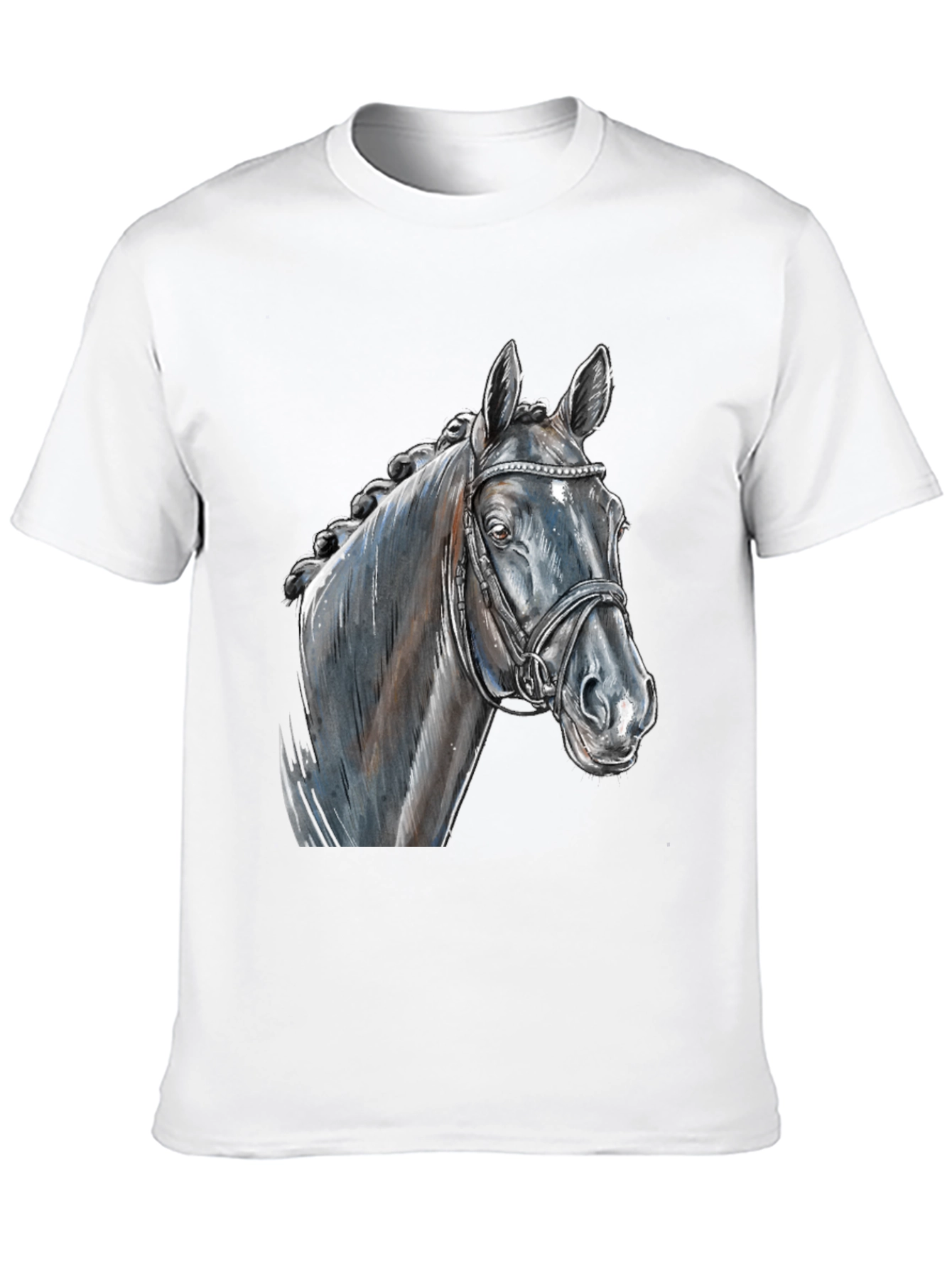 Black Black Horse Graphic Tee - Equestrian Style view 10
