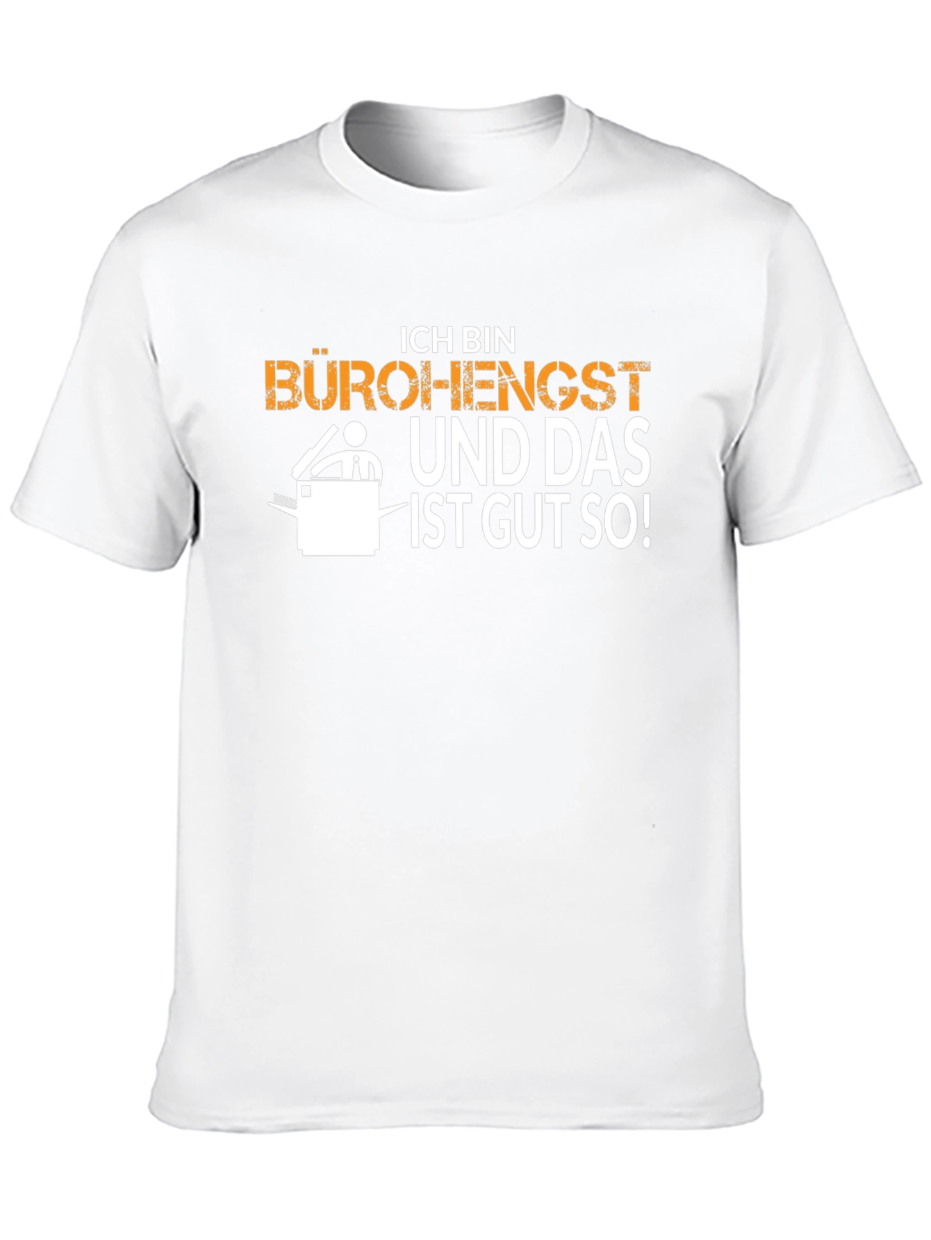 Black Ich Bin Bürohengst T-Shirt view 10