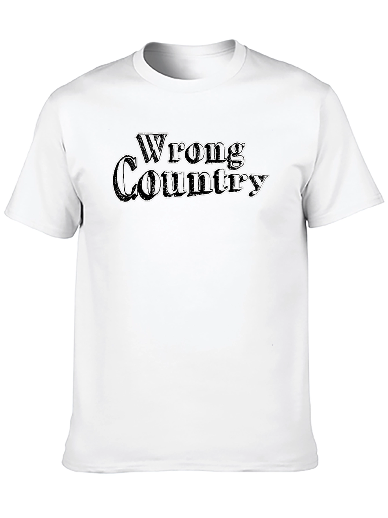 Black Wrong Country Graphic Tee - Black Cotton T-Shirt view 10