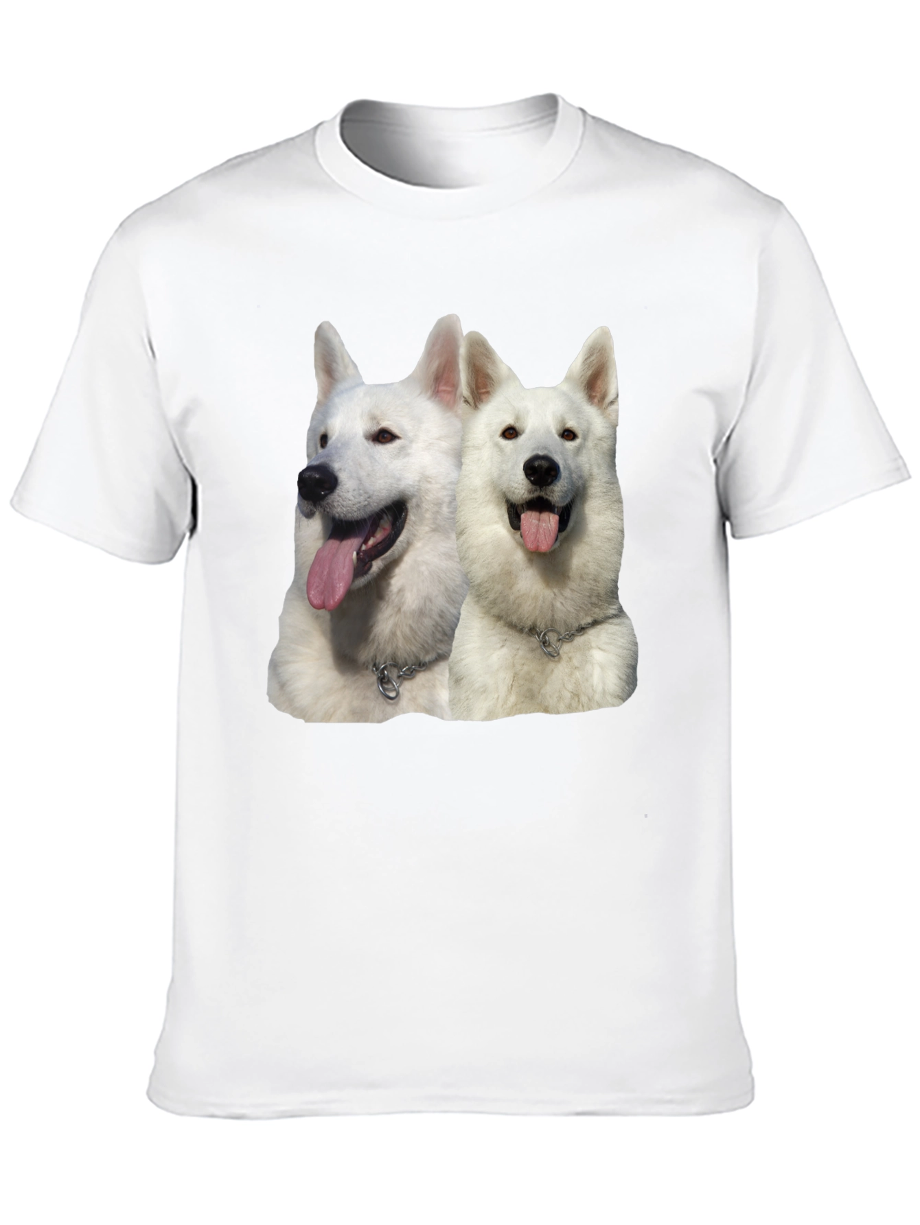 Black White Dog Graphic Black T-Shirt view 10