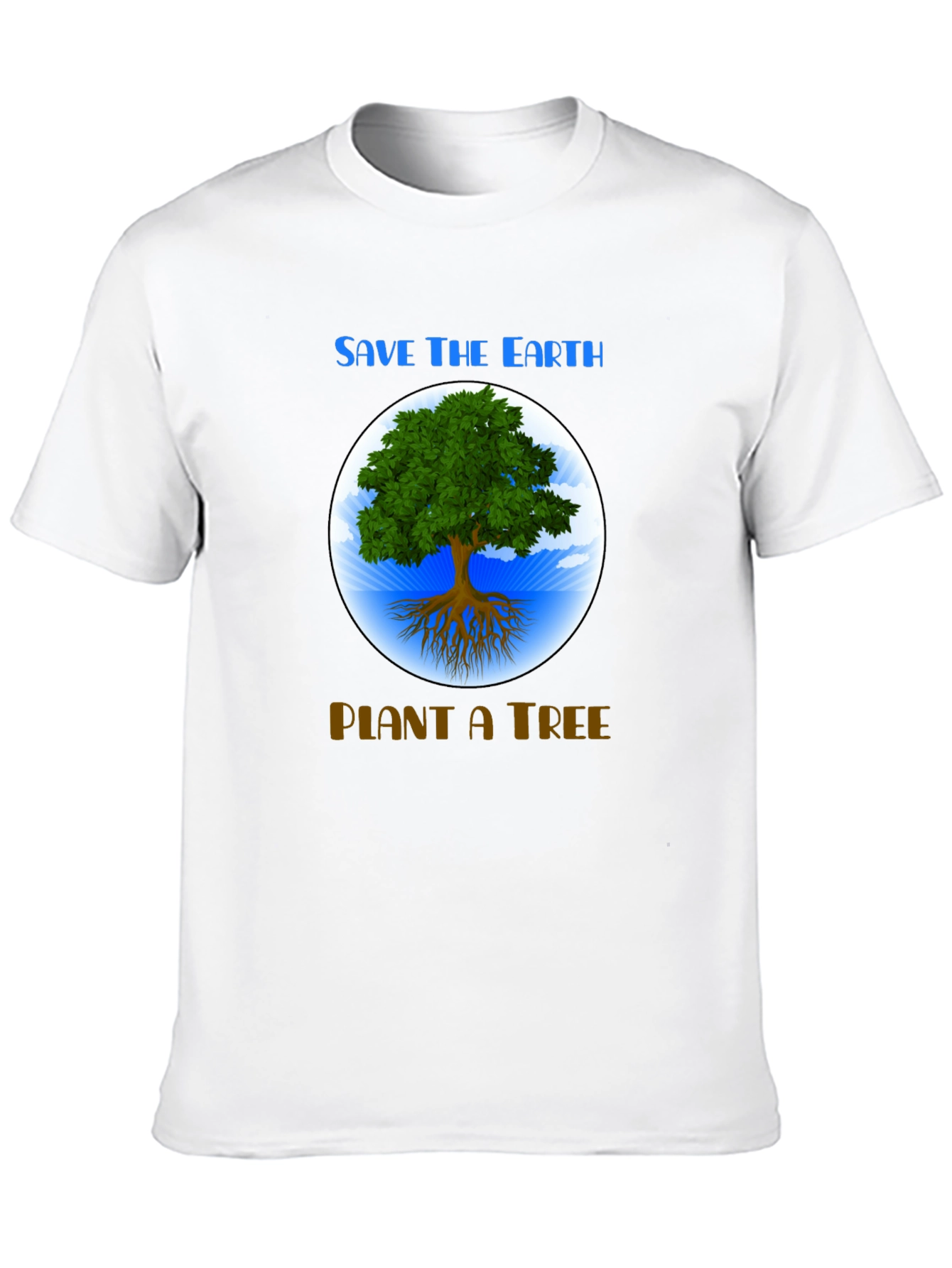 Black Save the Earth T-Shirt: Plant a Tree Graphic Tee view 10
