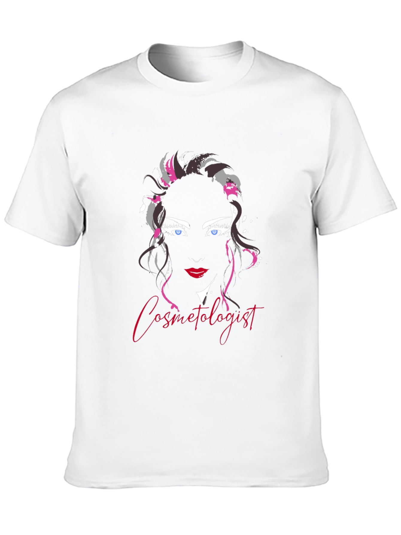 Black Cosmetologist Graphic Tee - Unisex Black T-Shirt view 10