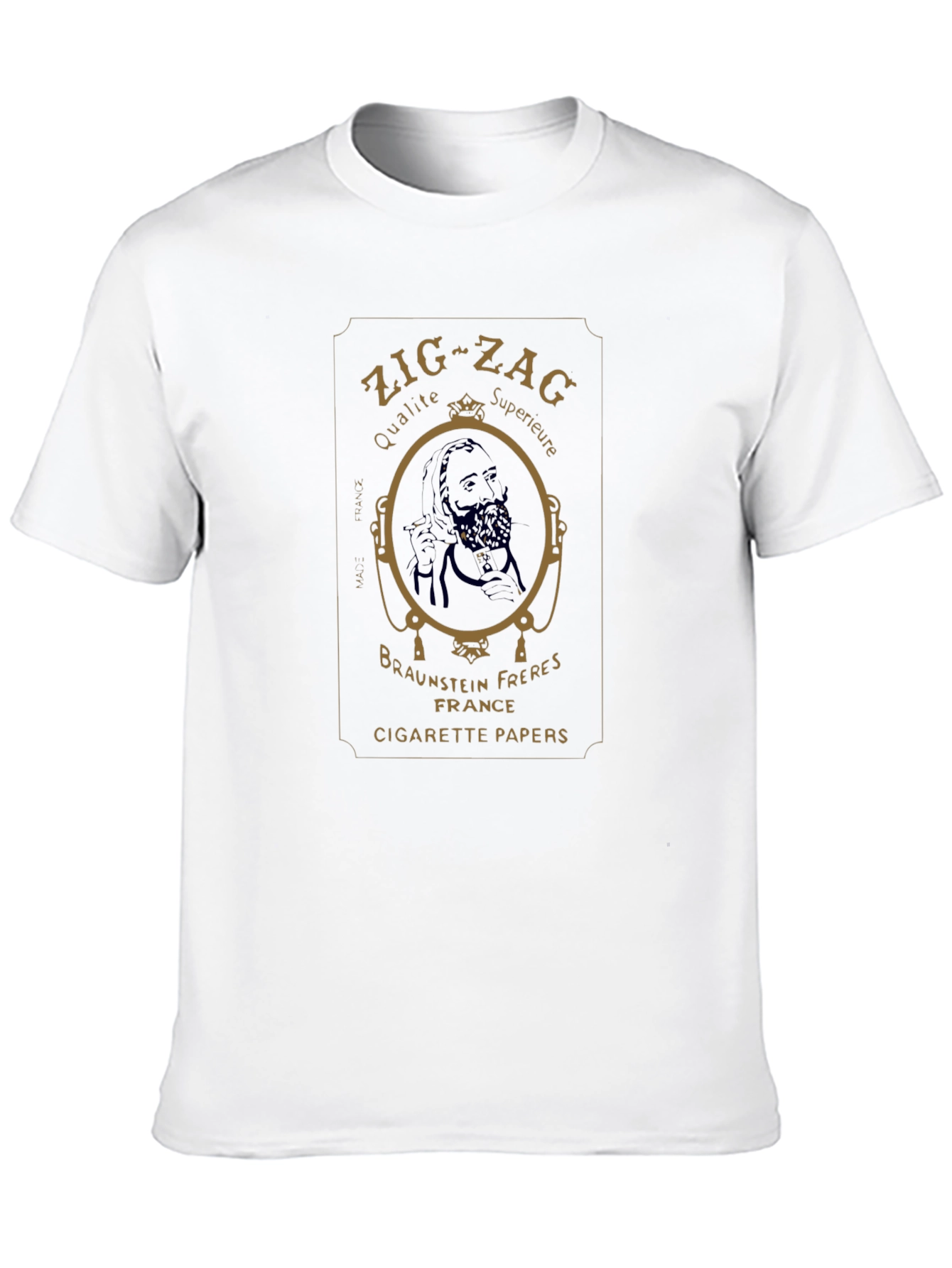 Black Zig-Zag Cigarette Papers Graphic T-Shirt view 10