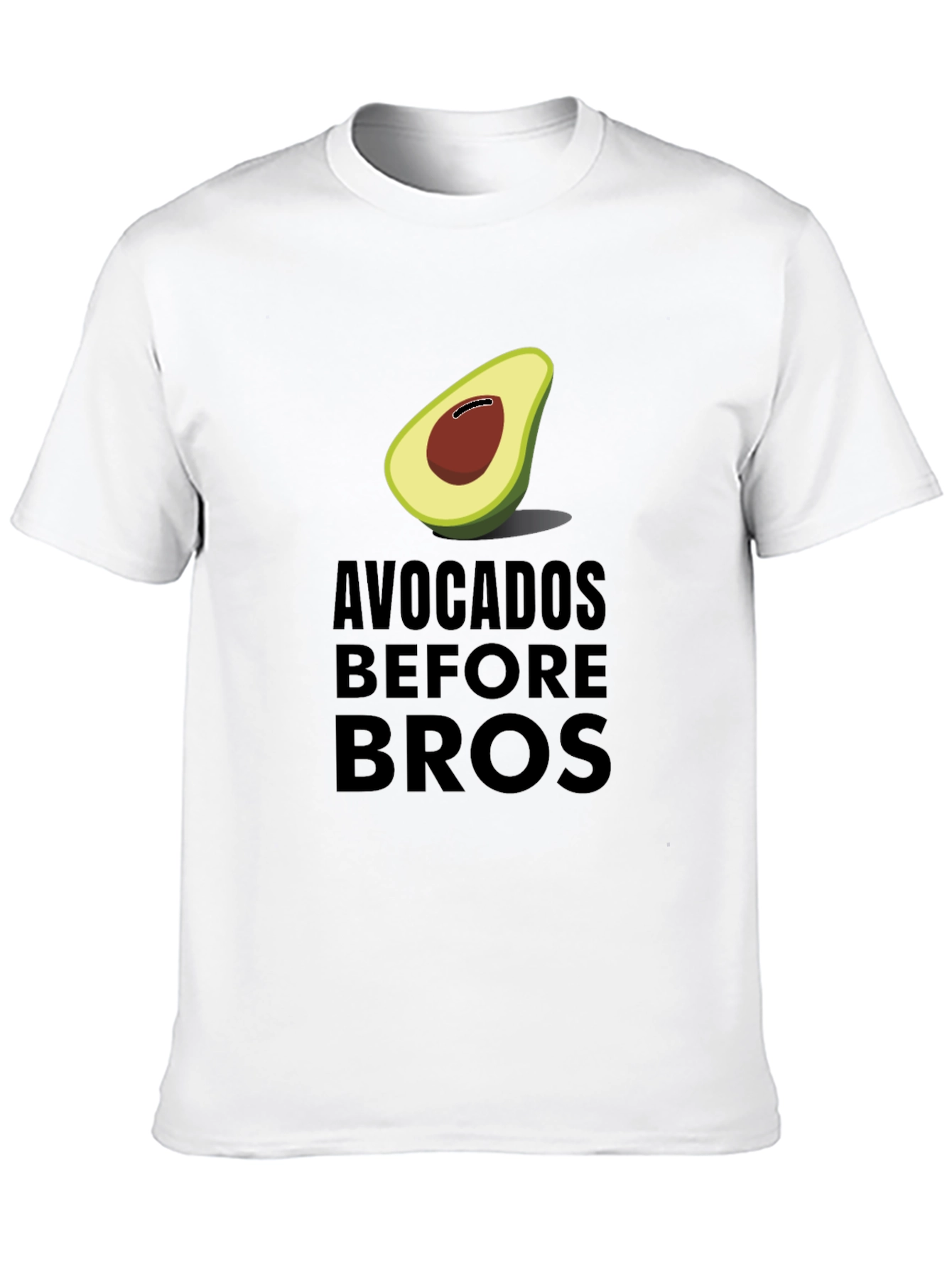 Black Avocados Before Bros Funny Graphic Tee view 10