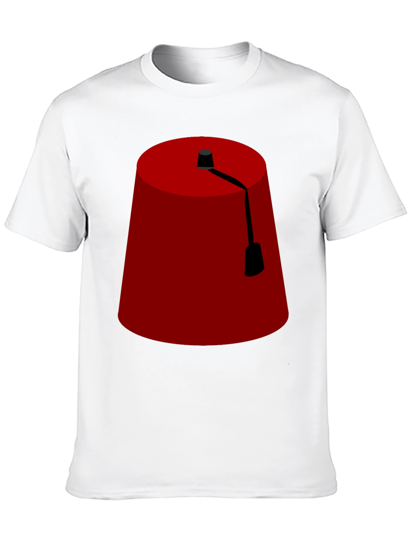 Black Fun Fez T-Shirt - Novelty Hat Graphic Tee view 10