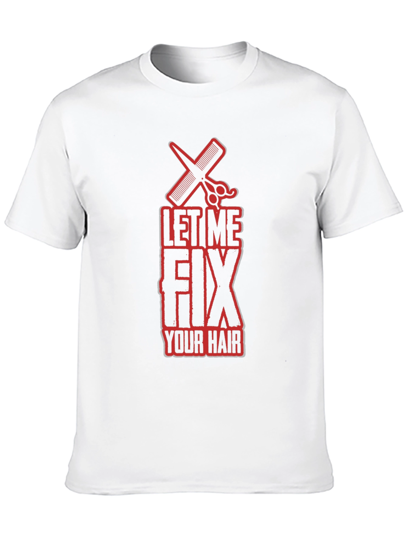 Black Let Me Fix Your Hair Graphic T-Shirt view 10