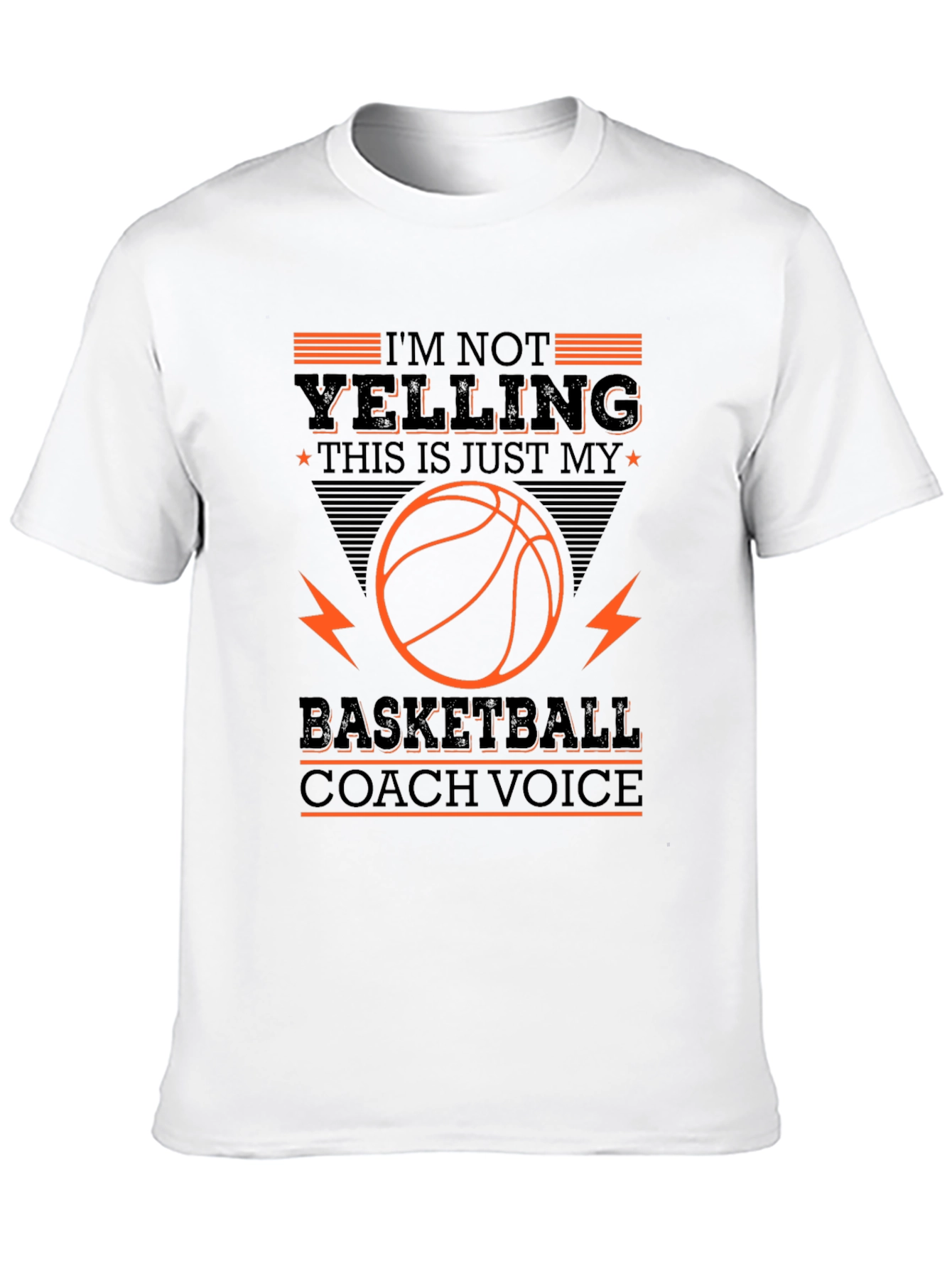 Black Basketball Coach Voice T-Shirt view 10
