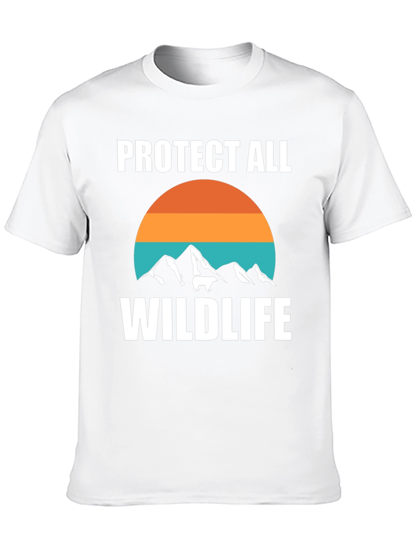 Black Protect All Wildlife Graphic T-Shirt view 10