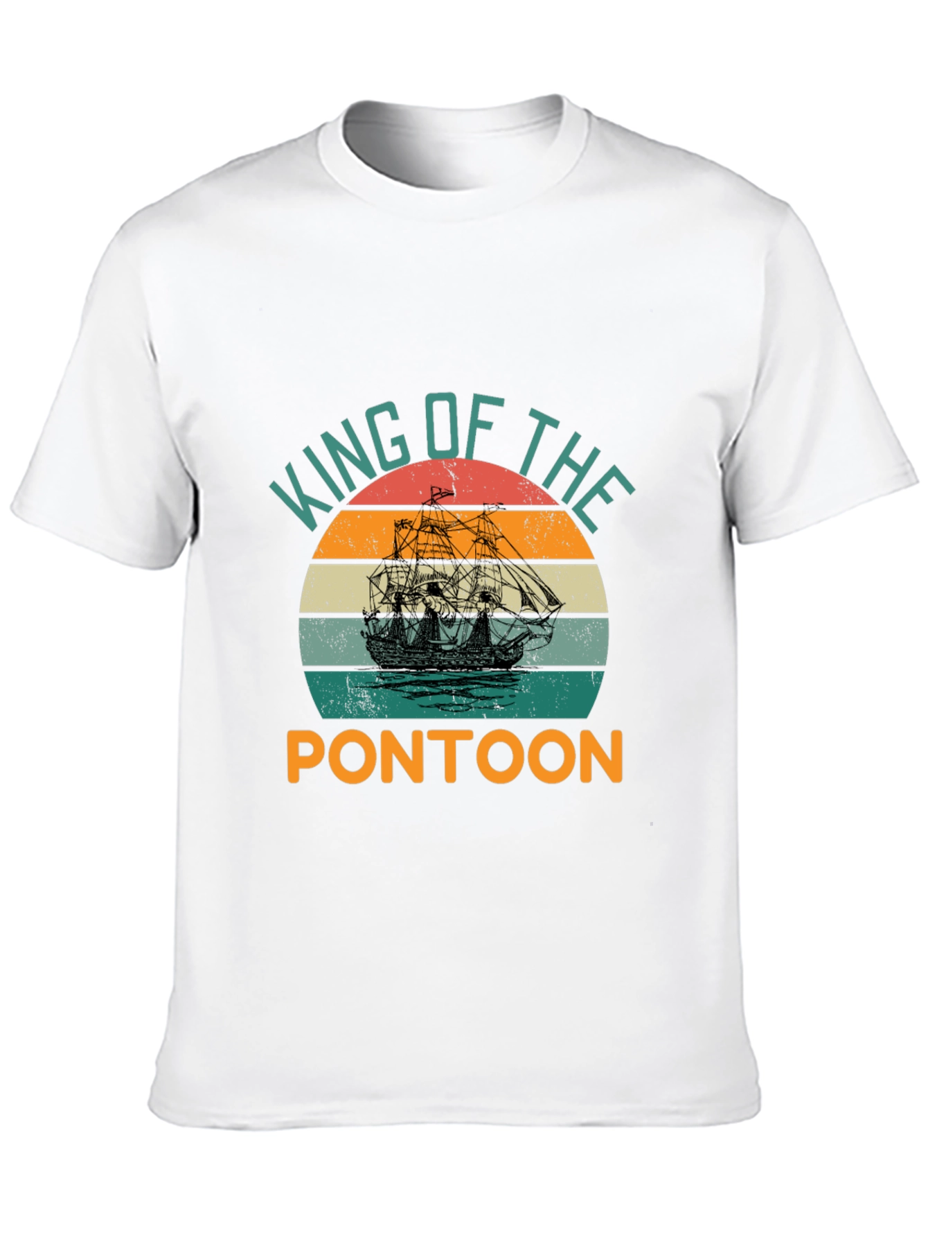 Black King of the Pontoon Graphic T-Shirt view 10