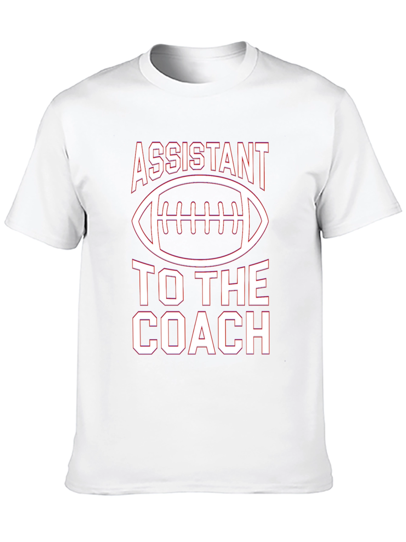 Black Assistant to the Coach Football Graphic Tee view 10