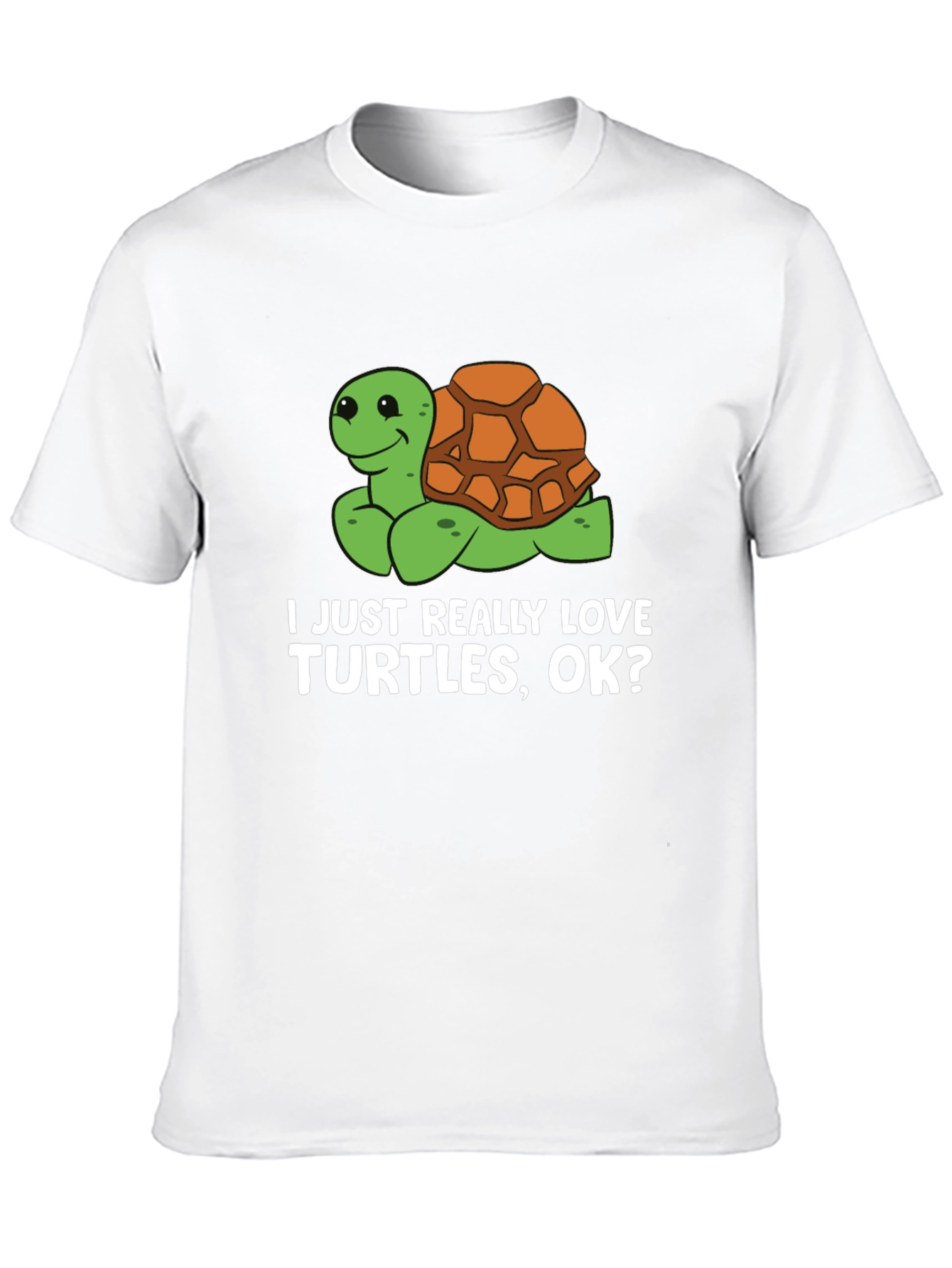 Black Turtle Lover T-Shirt: I Just Really Love Turtles, OK? view 10