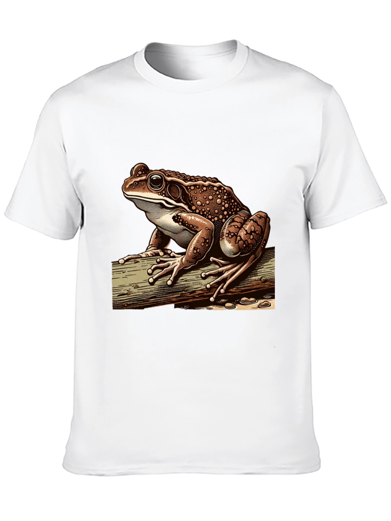 Black Frog Graphic Print Tee - Cool Nature Lover's Shirt view 10