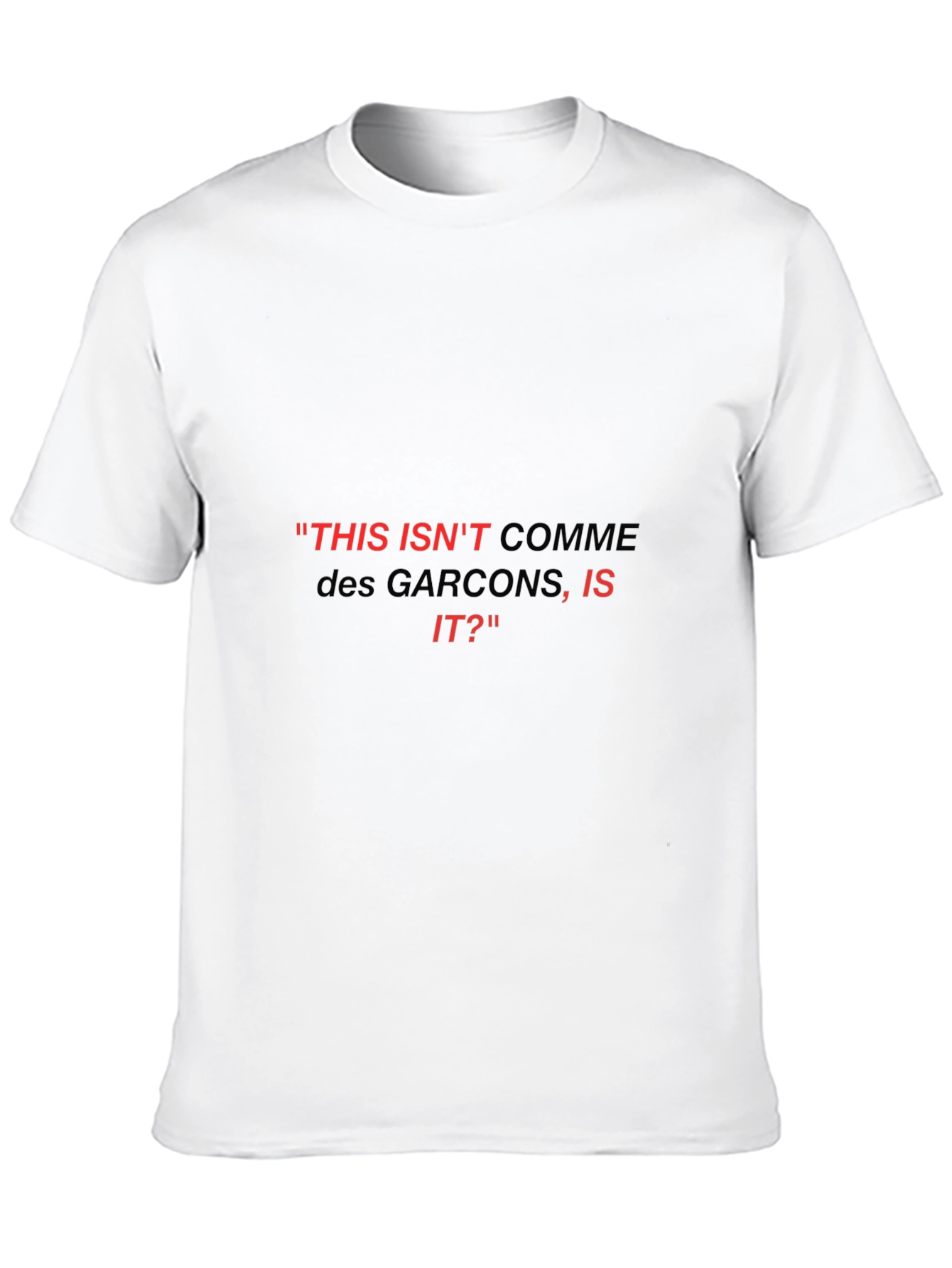 Black Comme Des Garcons Inspired Graphic Tee view 10