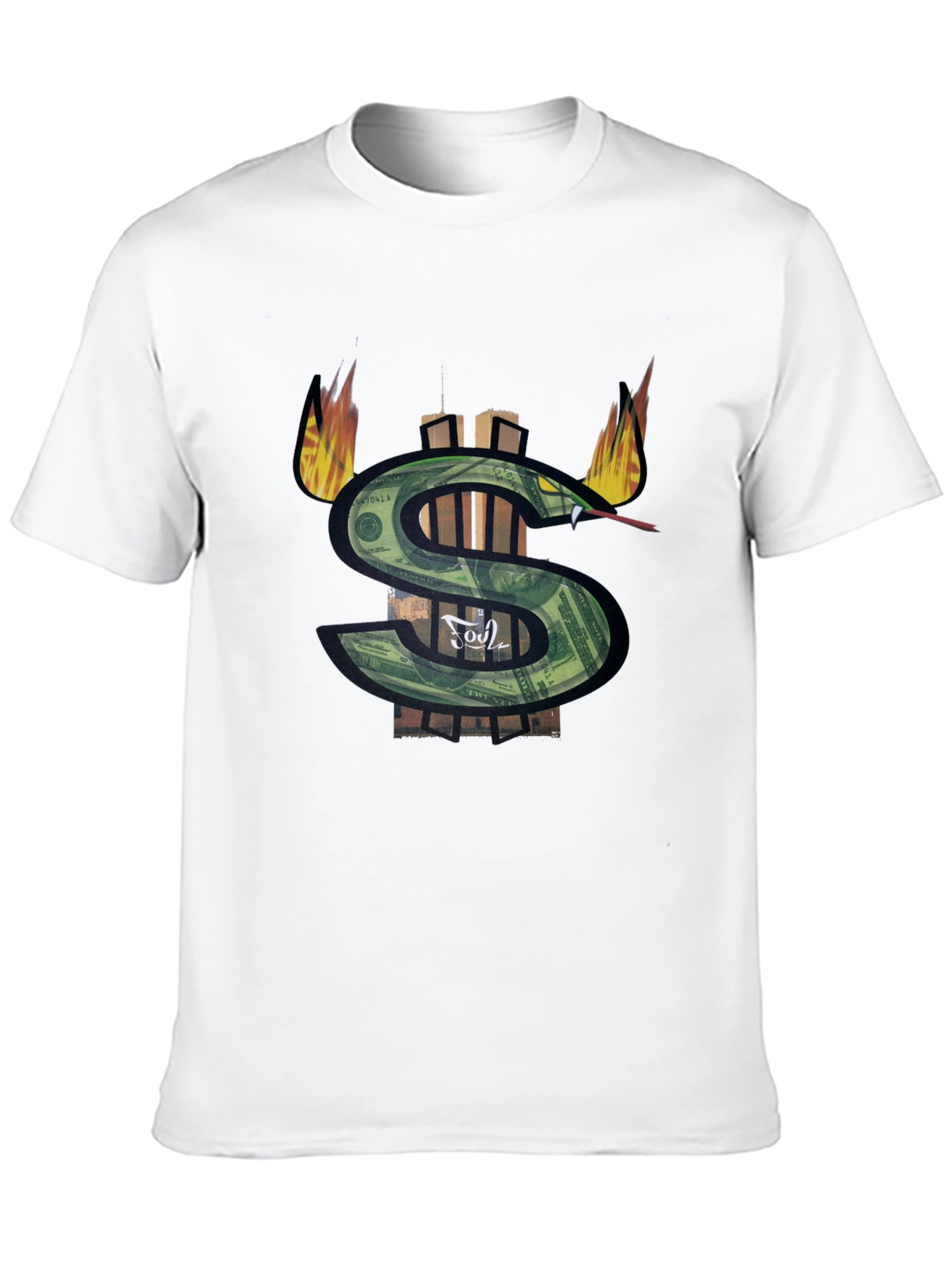 Black Money Snake Graphic Tee - Black view 10