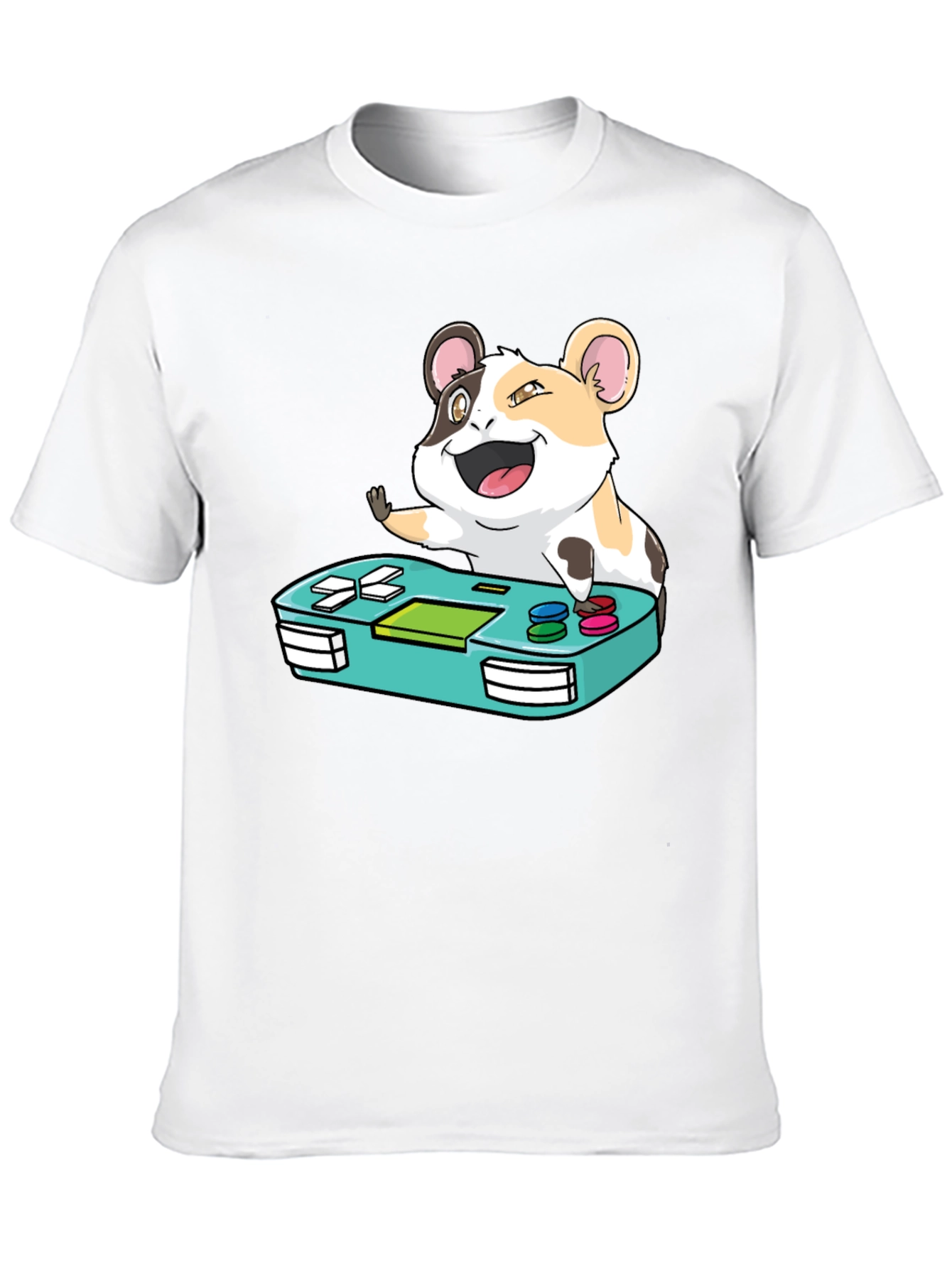 Black Hamster Gamer T-Shirt - Cute Gaming Tee view 10