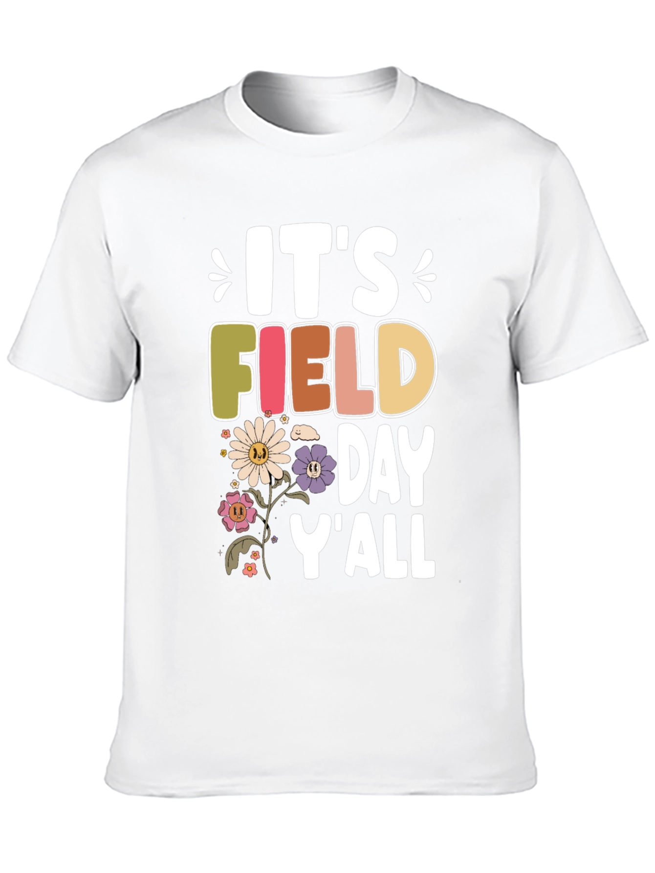 Black It's Field Day Y'all T-Shirt view 10