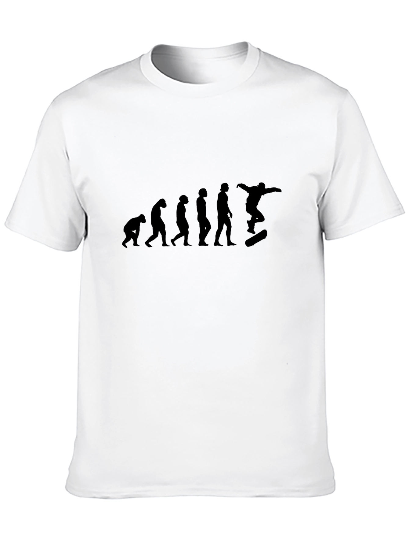 Black Evolution of Skateboarding Black T-Shirt view 10
