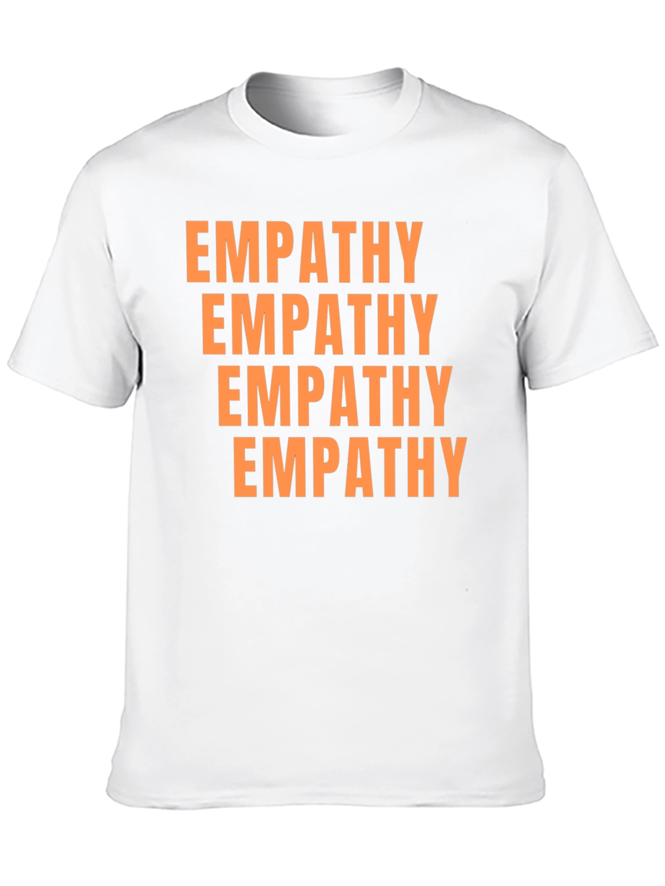 Black Empathy Graphic Tee - Unisex Black Cotton T-Shirt view 10