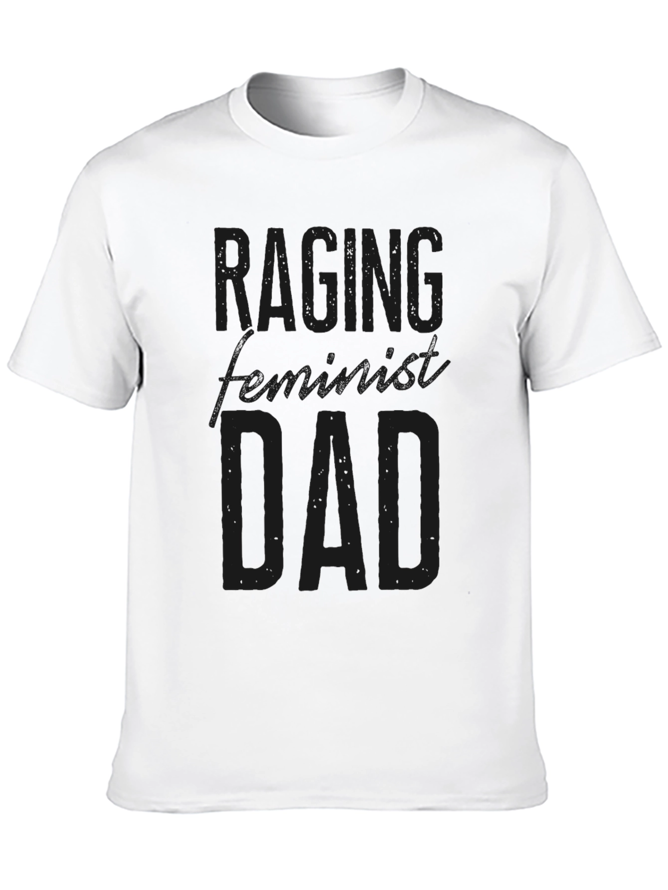 Black Raging Feminist Dad Graphic T-Shirt view 10