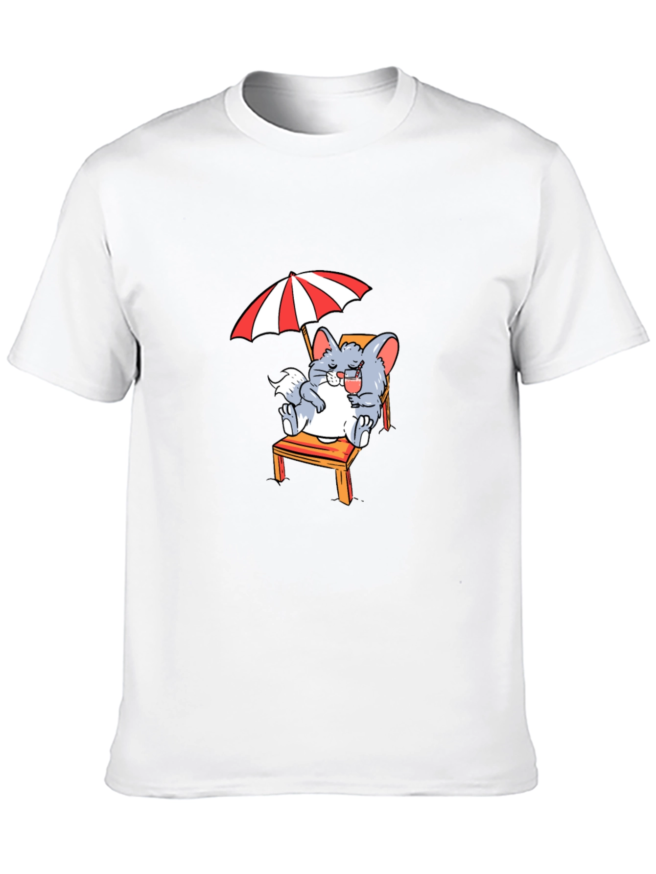 Black Relaxing Chinchilla T-Shirt - Summer Vibes view 10
